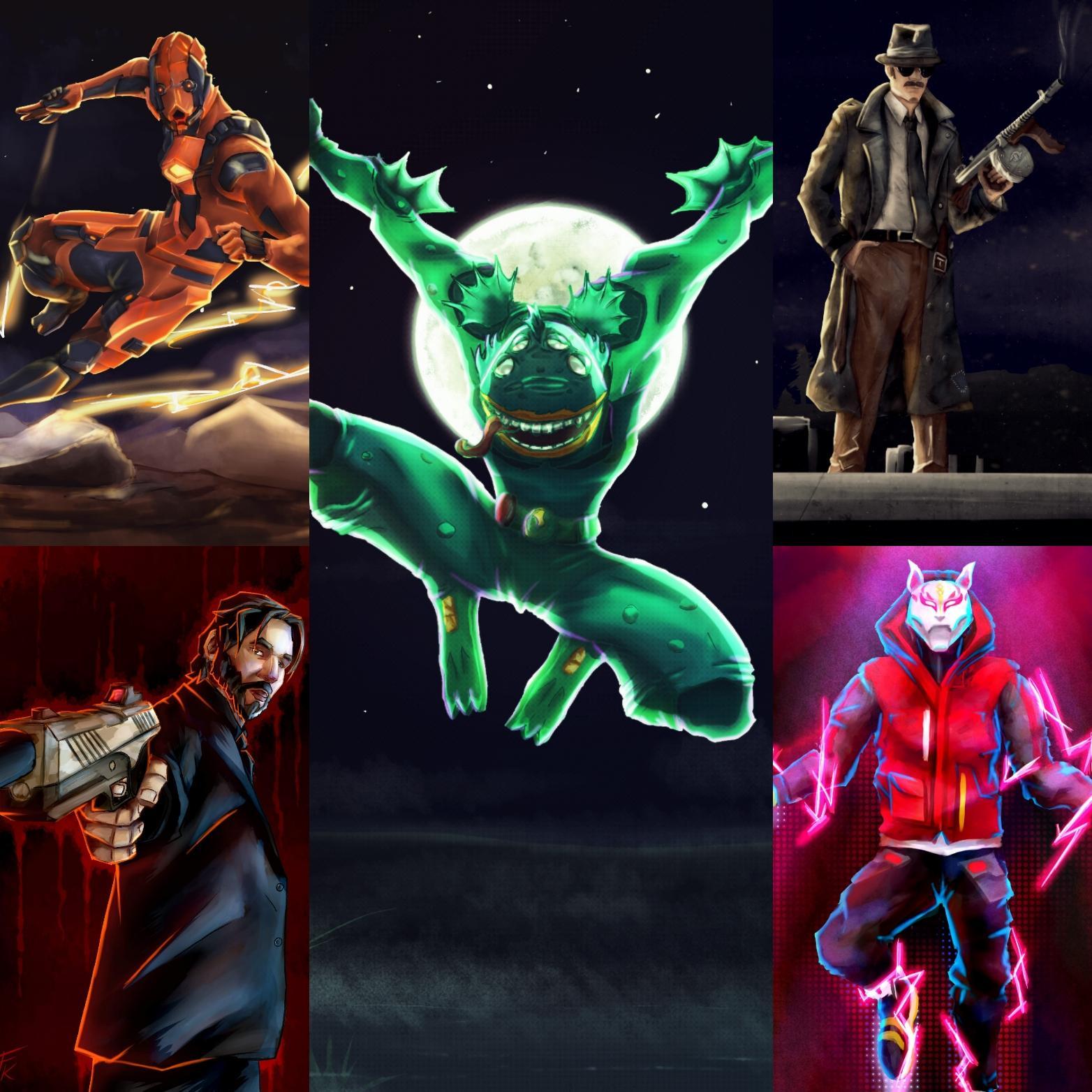 1564x1564 These are the 5 wallpaper I have drawn so far. I need community suggestions. What should I draw next? Be creative