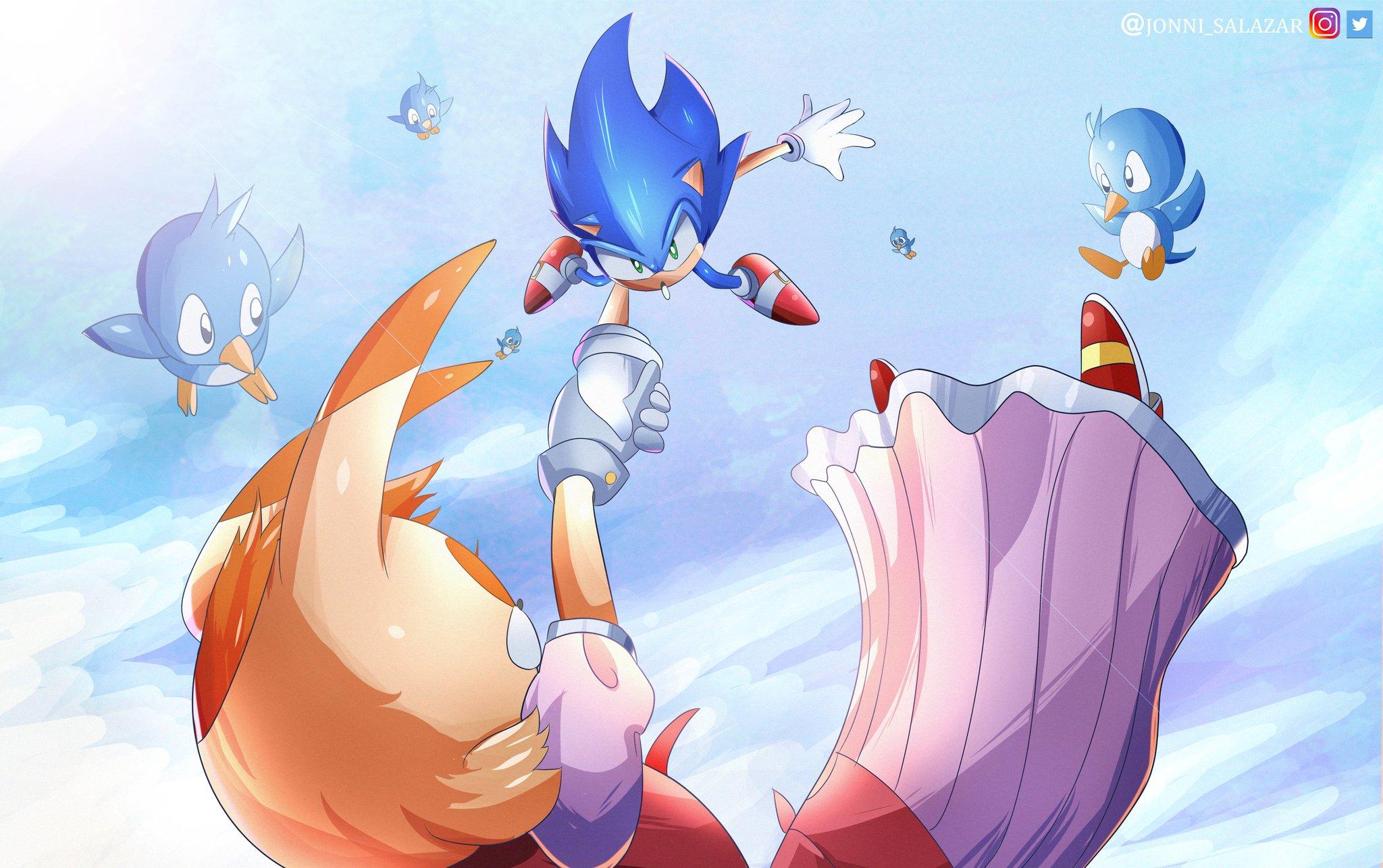 2048x1286 تويتر \ Jonni ✨ (Commissions Closed) على تويتر: Sonic Advance 2 true ending fan art !!!! Sonic saves Vanilla ✨✨ #SonicMovie #SonicTheHedgehog # sonic #sonicfanart #sonic2