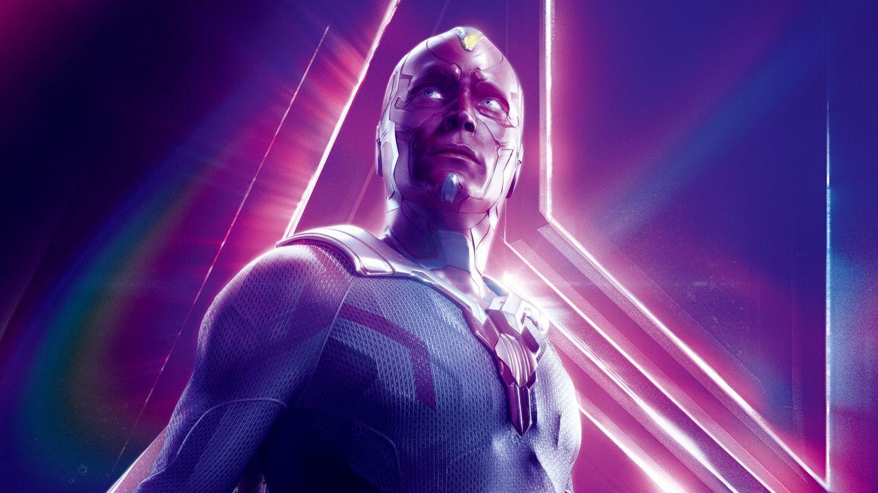 1280x720 Wallpaper Avengers: Infinity War, Paul Bettany, Vision, 4K, 5K