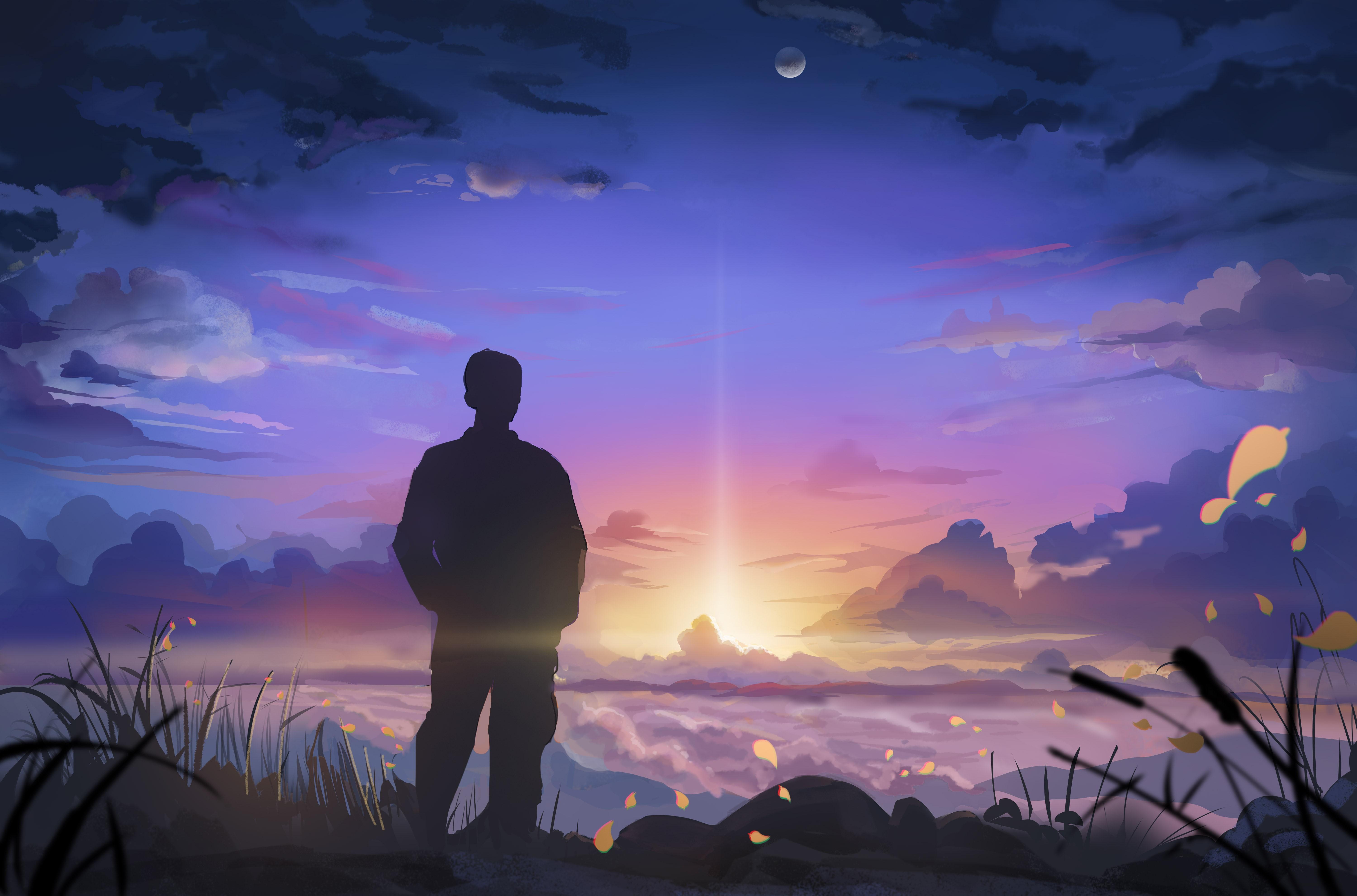 6000x3962 Wallpaper / silhouette, artist, artwork, digital art, hd, 4k, 5k, free download