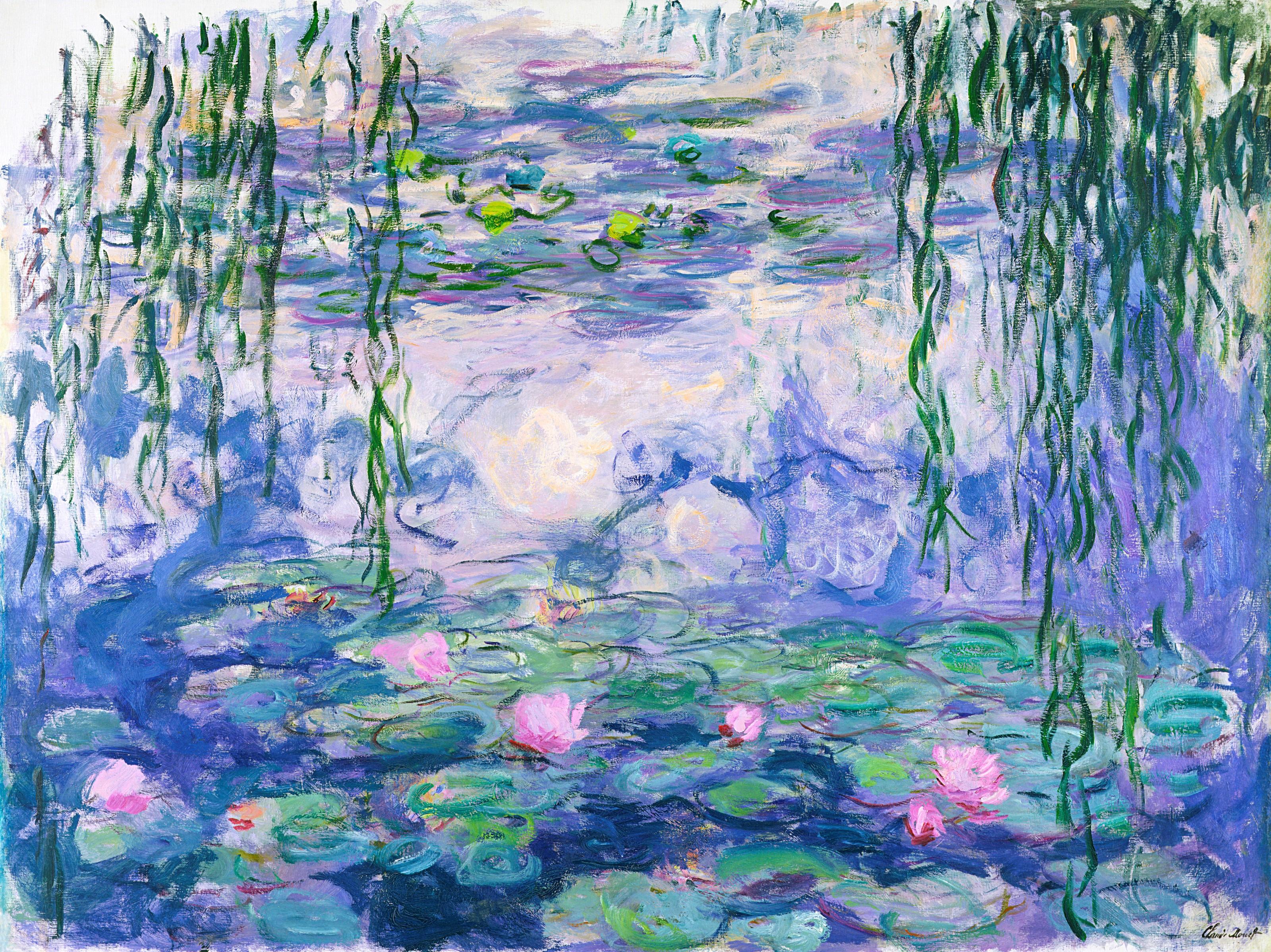 3200x2399 Monet Water Lilies 1916 19 Wallpaper Mural By Claude Monet Your Way