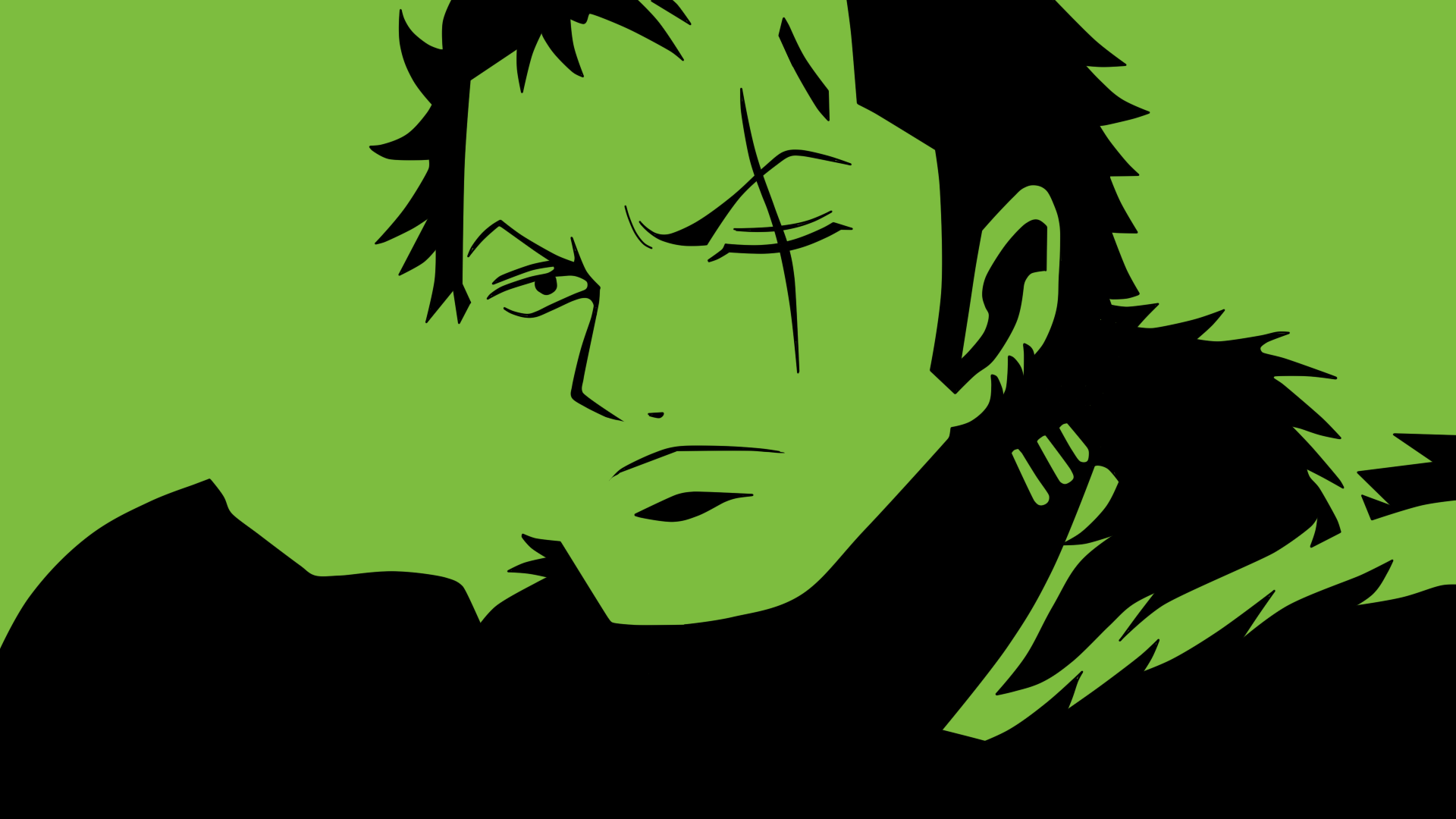1920x1080 Zoro Green Wallpaper