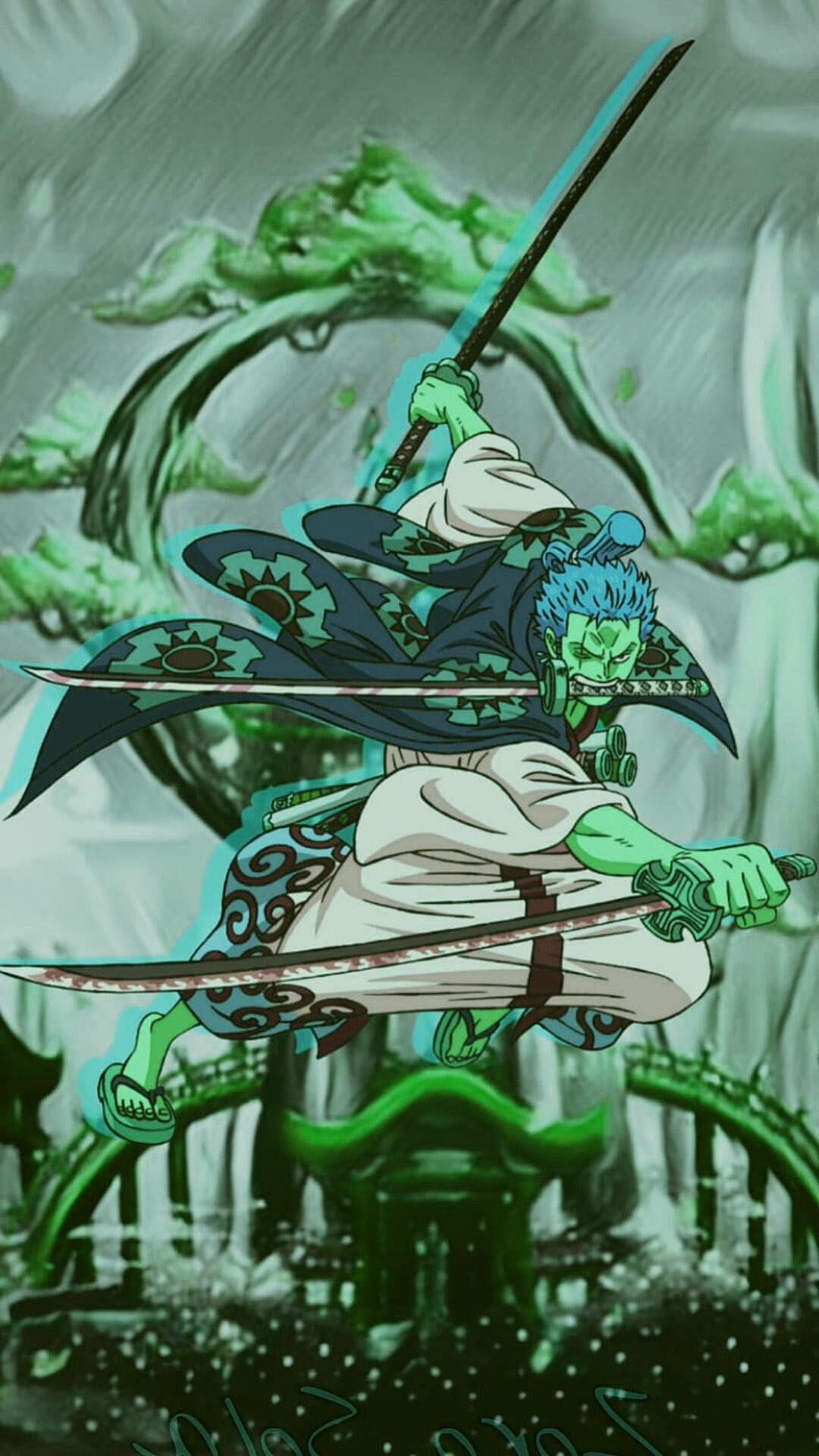 Zoro Green Wallpapers - Top Free Zoro Green Backgrounds - WallpaperAccess