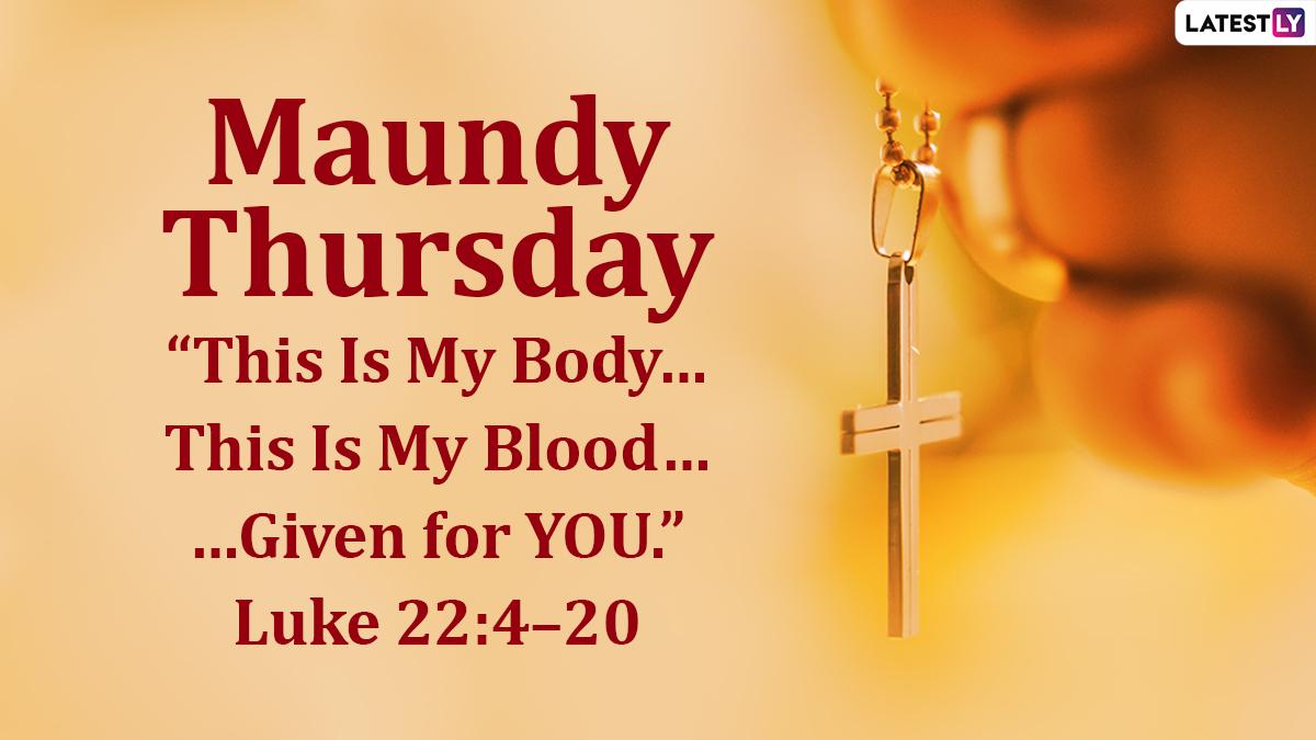 1200x675 Maundy Thursday 2023 Image & HD Wallpaper for Free Download Online: Observe Holy Thursday by Sharing WhatsApp Messages, Quotes, GIFs and Status With Loved Ones