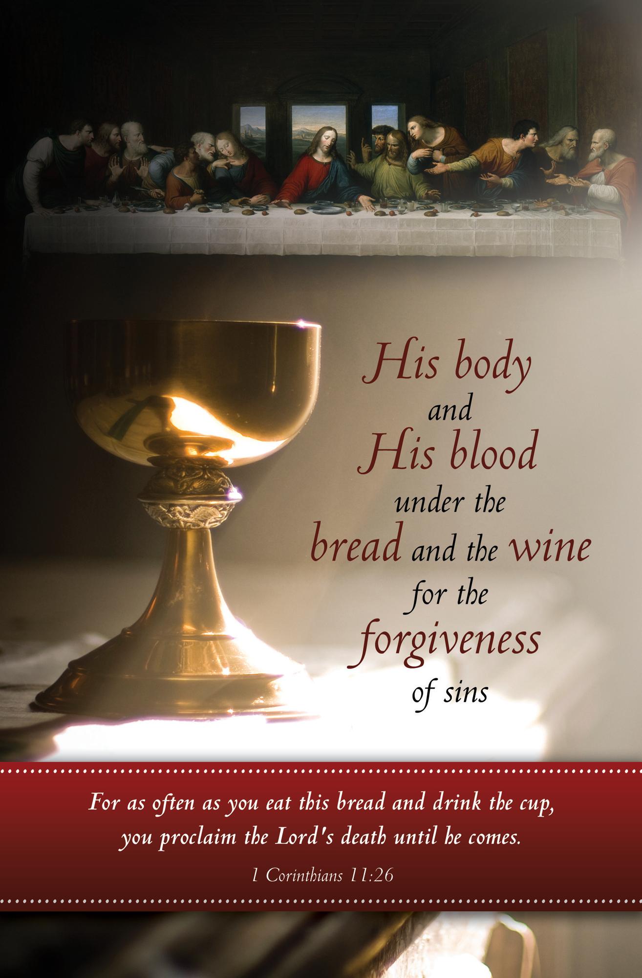 1314x2000 Standard Maundy Thursday Bulletin: Chalice Publishing House