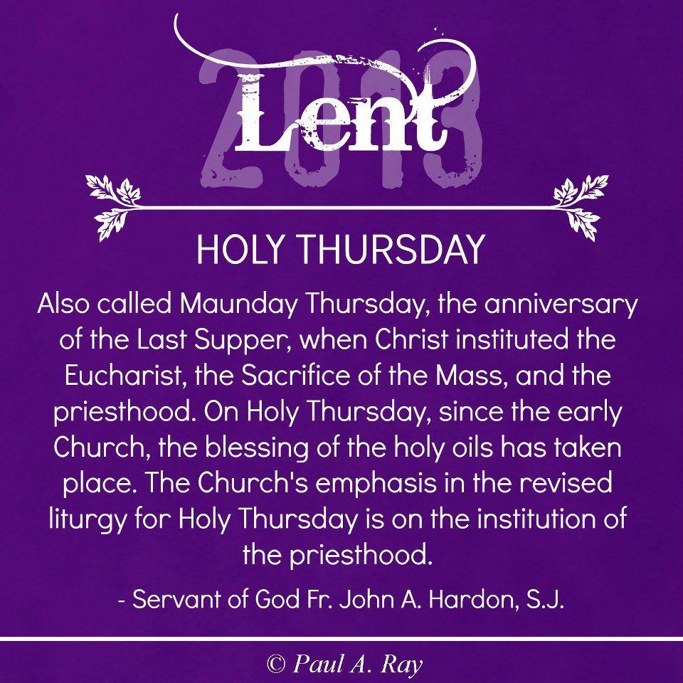 960x960 Lent Holy Thursday Picture, Photo, and Image for Facebook, Tumblr, Pinterest, and Twitter
