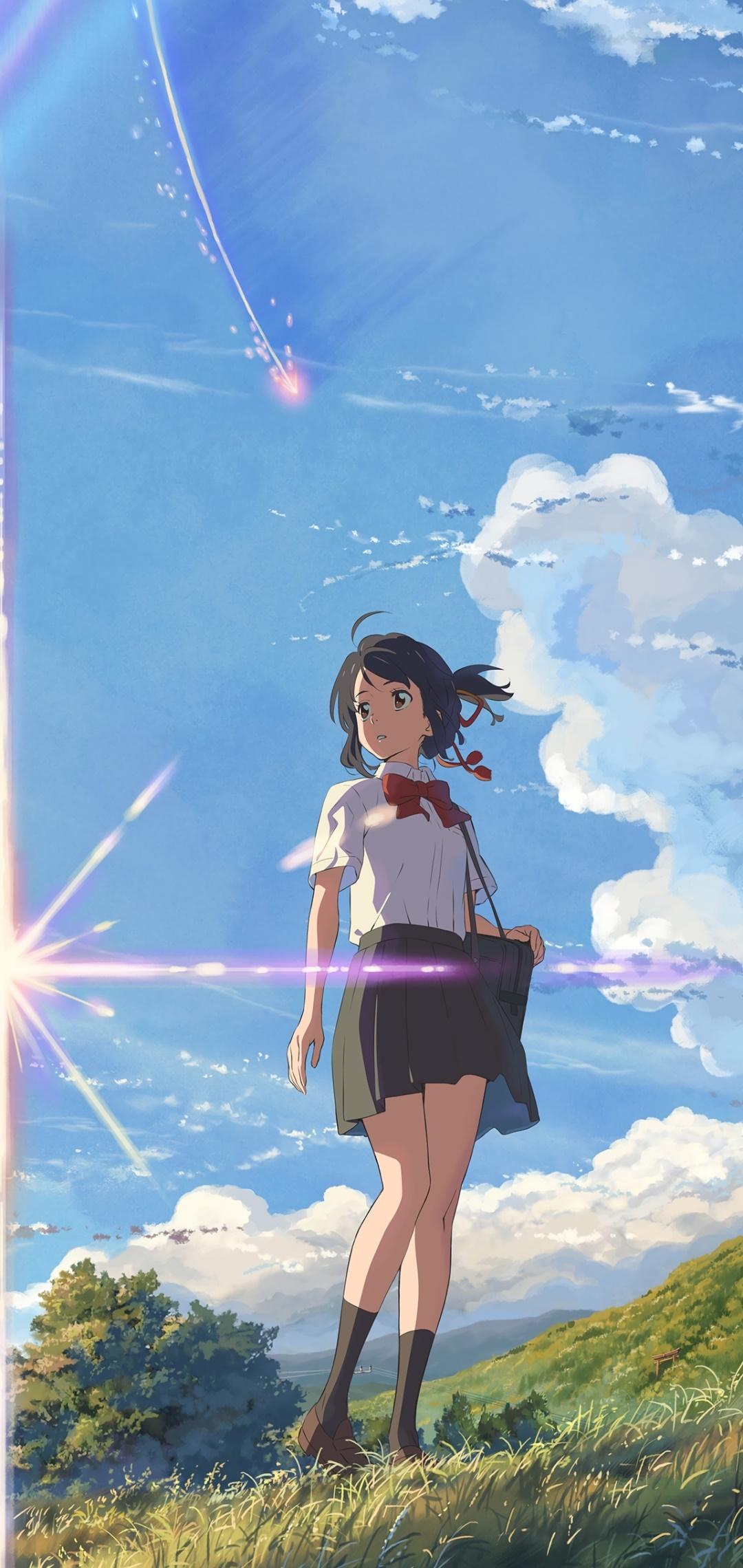 1080x2280 Wallpaper / Anime Your Name. Phone Wallpaper, Kimi No Na Wa., Mitsuha Miyamizu, 1080x2280 free download