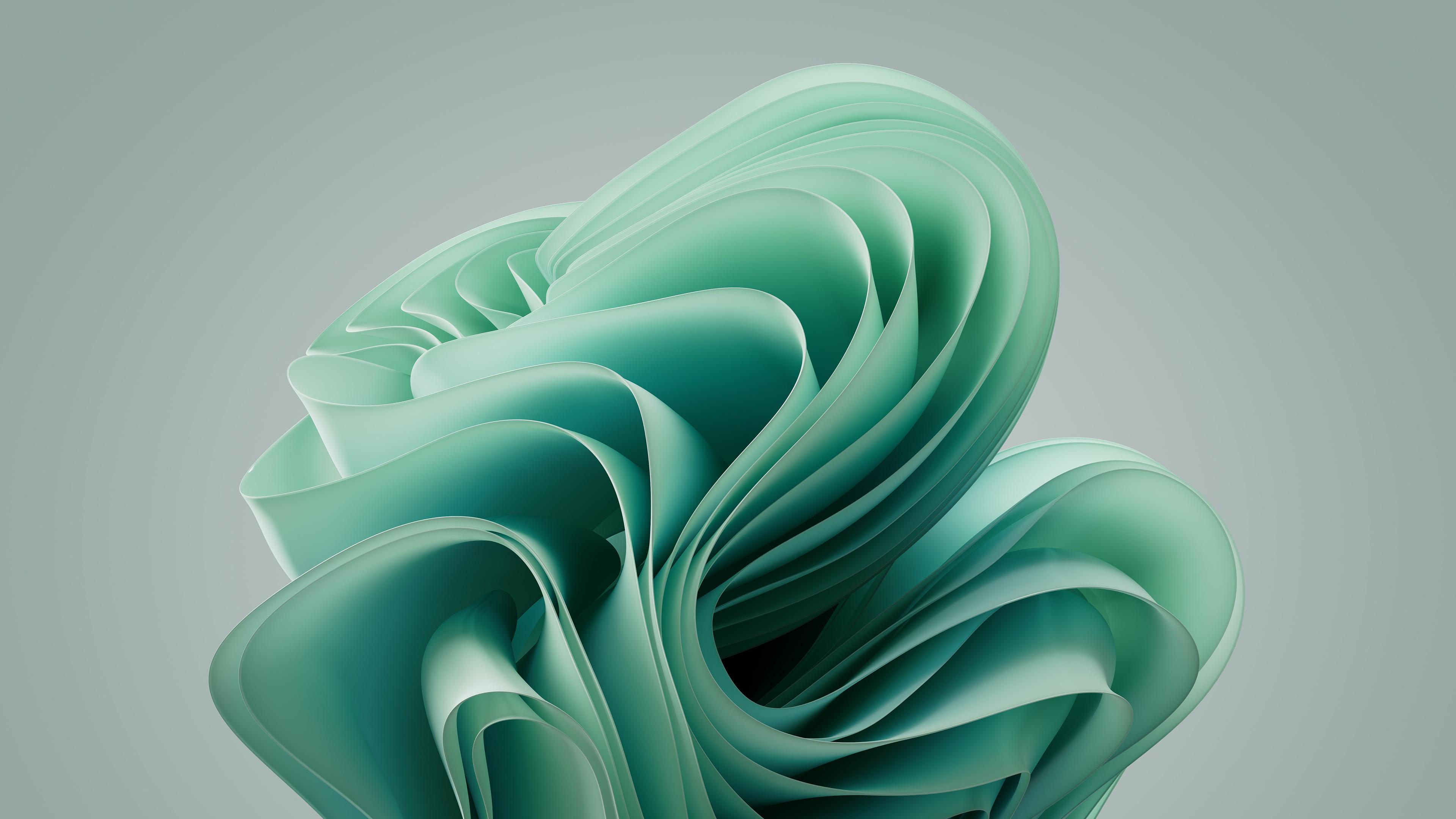 3840x2160 Surface Lap Wallpaper 4K, Stock, Teal abstract, Abstract