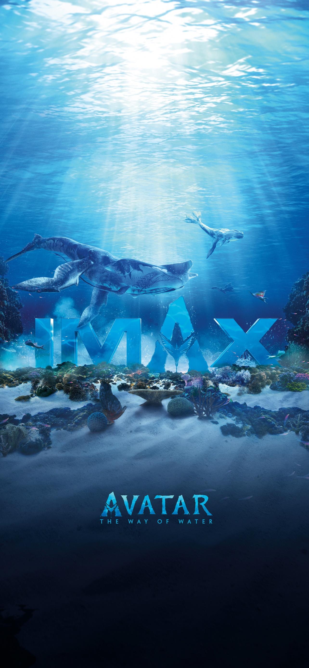 1284x2778 Avatar: The Way of Water Wallpaper 4K, IMAX poster, Underwater