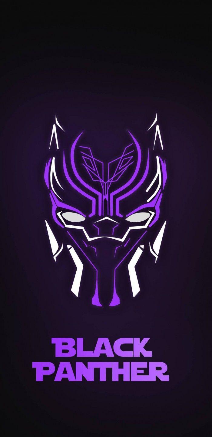 700x1439 Black Panther Amoled Wallpaper