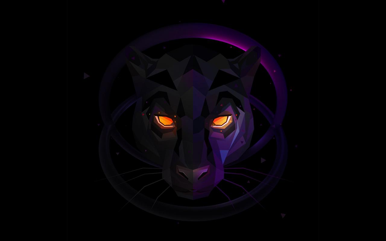 1280x800 Download 1280x800 Wallpaper Black Panther, Muzzle, Dark, Art, Full Hd, Hdtv, Fhd, 1080p, Widescreen, 1280x800 HD Image, Background, 23322