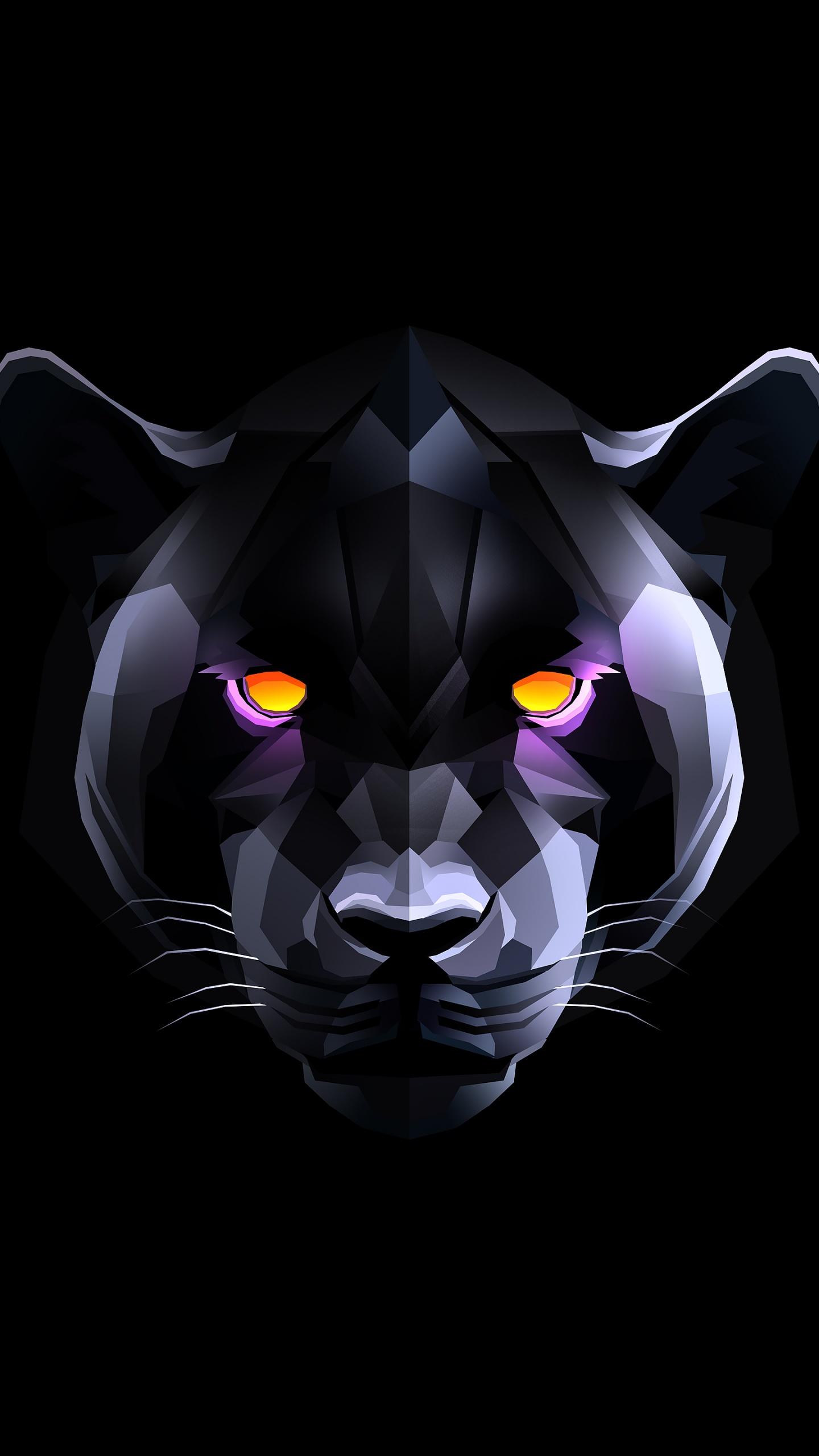 1440x2560 Black Panther Wallpaper 4K, Black background, Graphics CGI