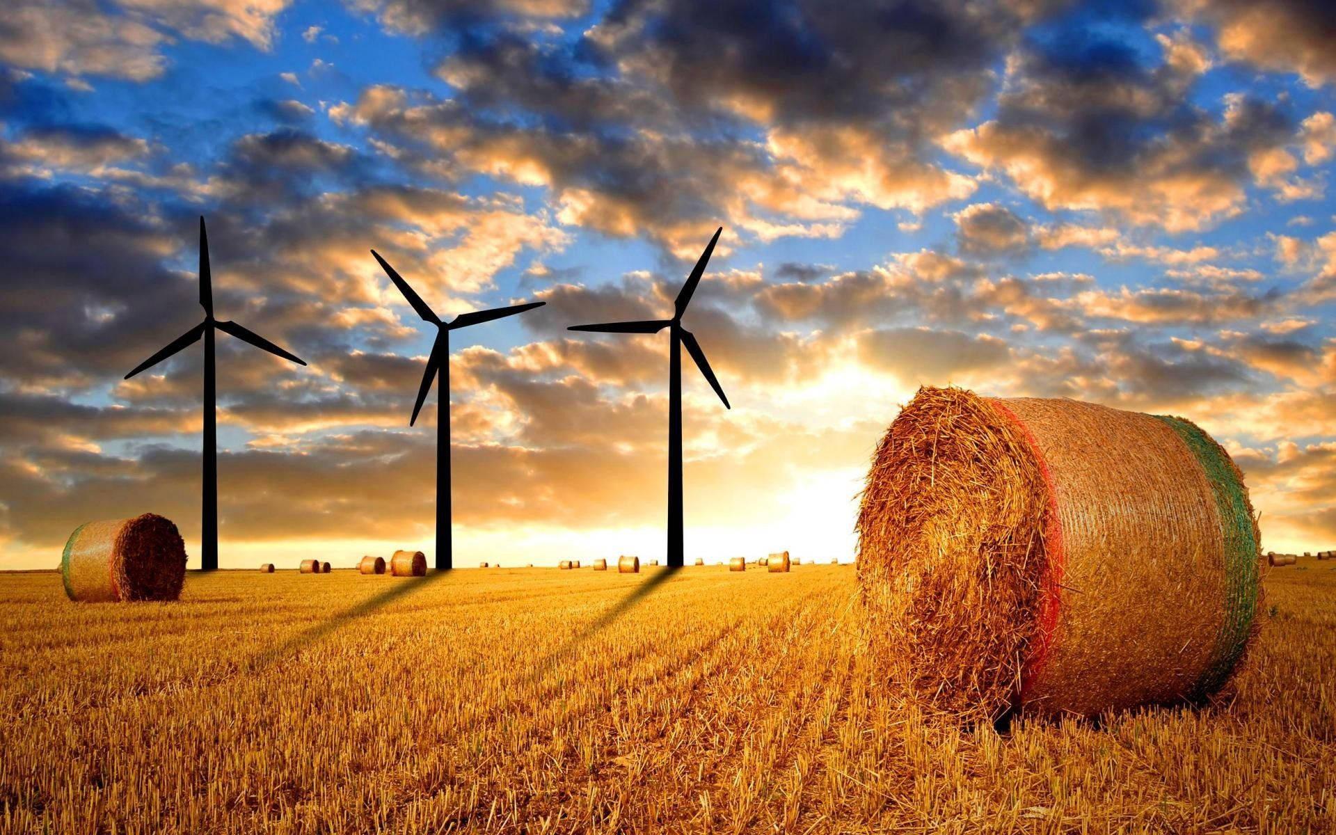 1920x1200 Download Agriculture Wind Farm Wallpaper