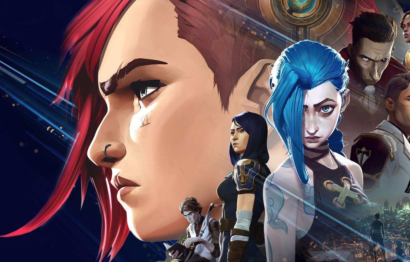 1332x850 Wallpaper Caitlyn, Victor, Jinx, Riot Games, tv series, Arcane, netflix, Vi, Jayce, Season one, animated television series, Arcane: League of Legends, Silco, Fortiche Production, Wai, Mel Medarda image for desktop, section фильмы