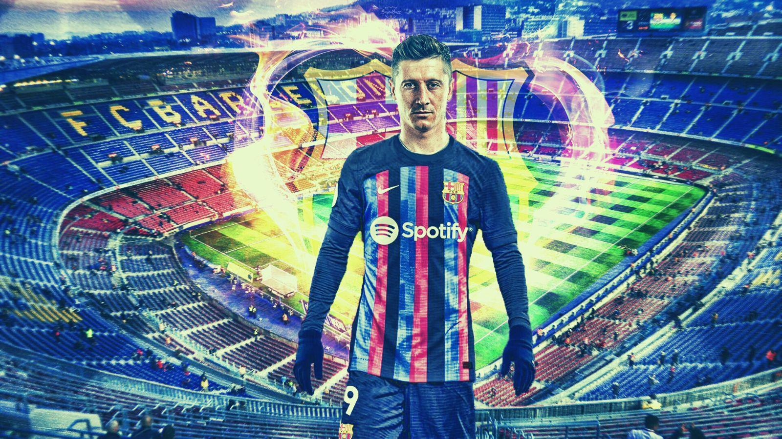 Wallpaper Lewandowski Barca