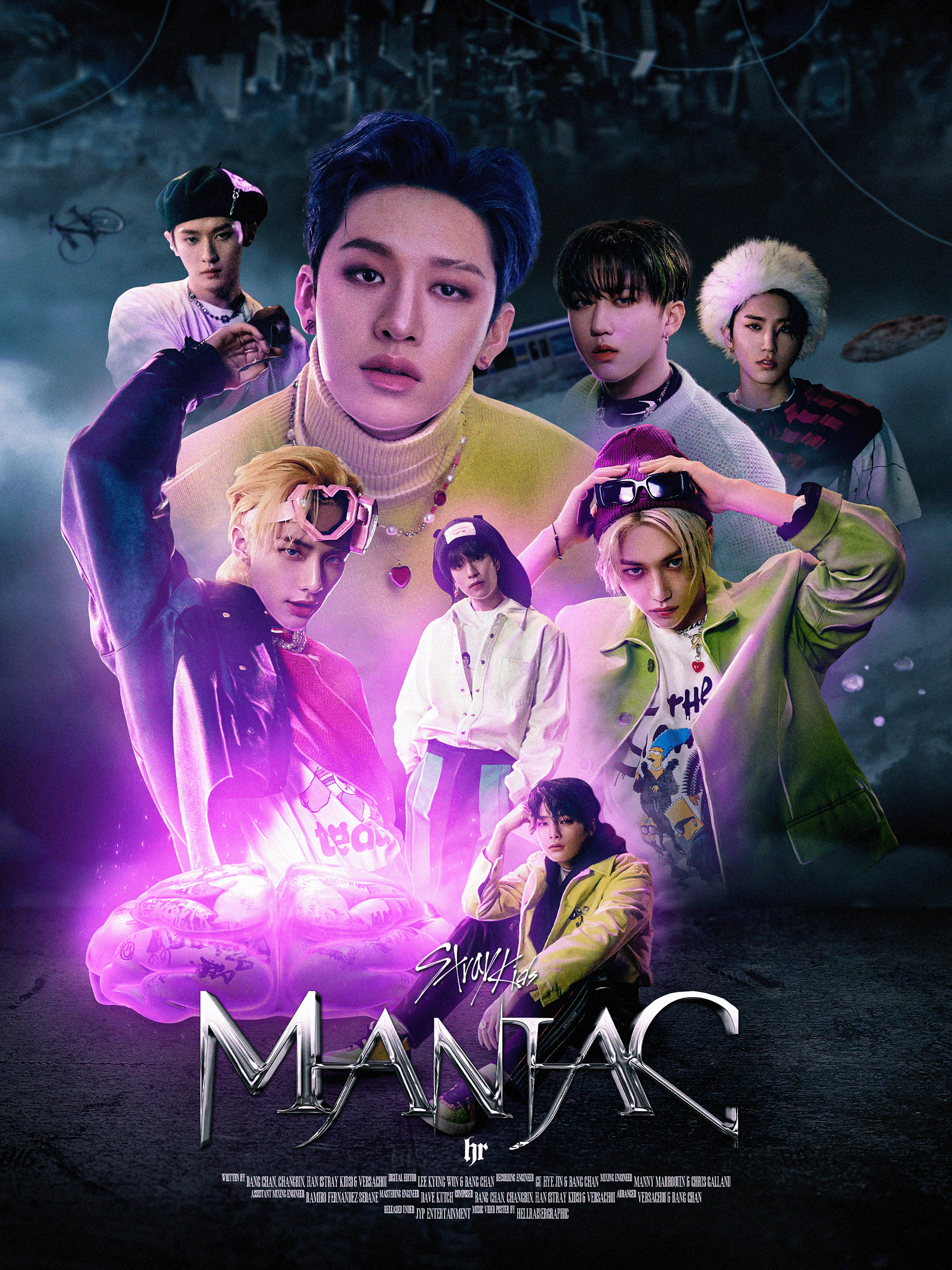 1920x2560 STRAY KIDS 'MANIAC' MV POSTER