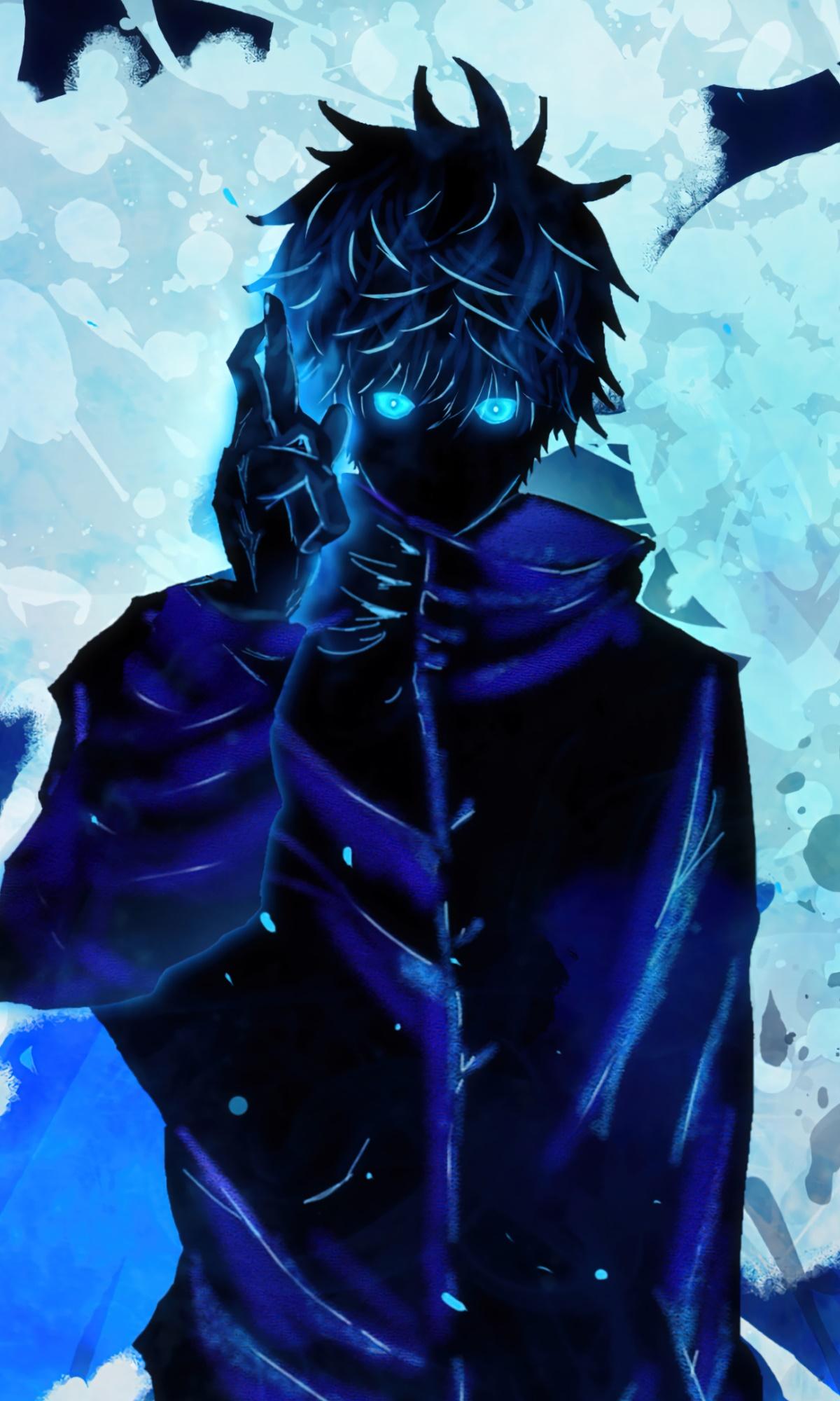 1200x2000 Wallpaper / Anime Jujutsu Kaisen Phone Wallpaper, Satoru Gojo, Blue Eyes, School Uniform, 1200x2000 free download