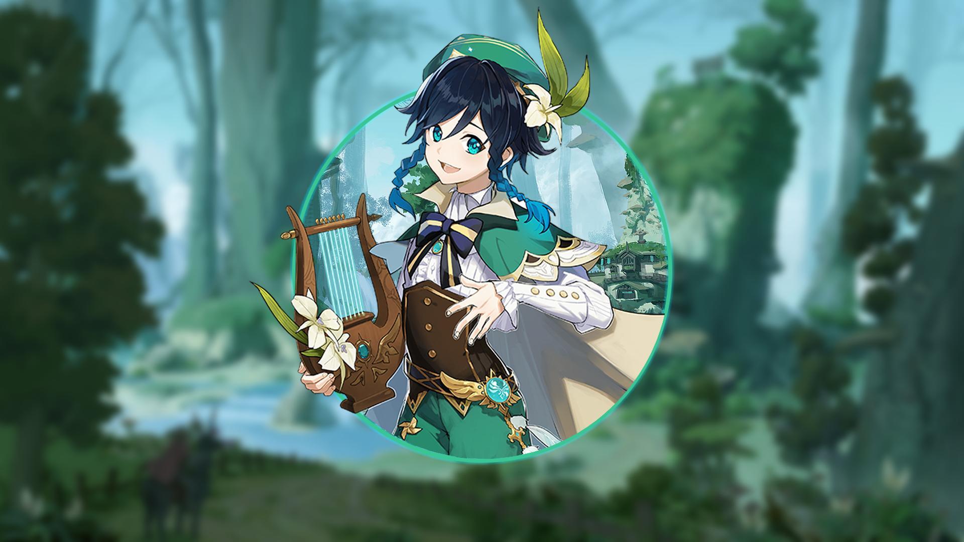 1920x1080 Venti (Genshin Impact), Genshin Impact, Forest, Picture In Picturex1080 Wallpaper