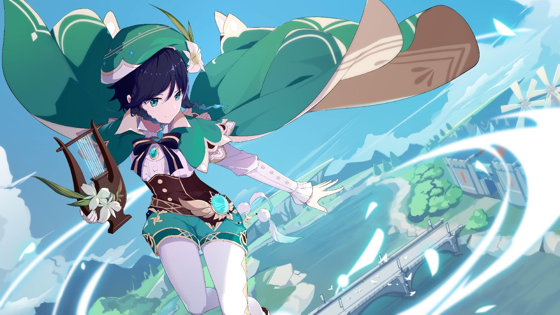 1920x1080 Venti Genshin Impact