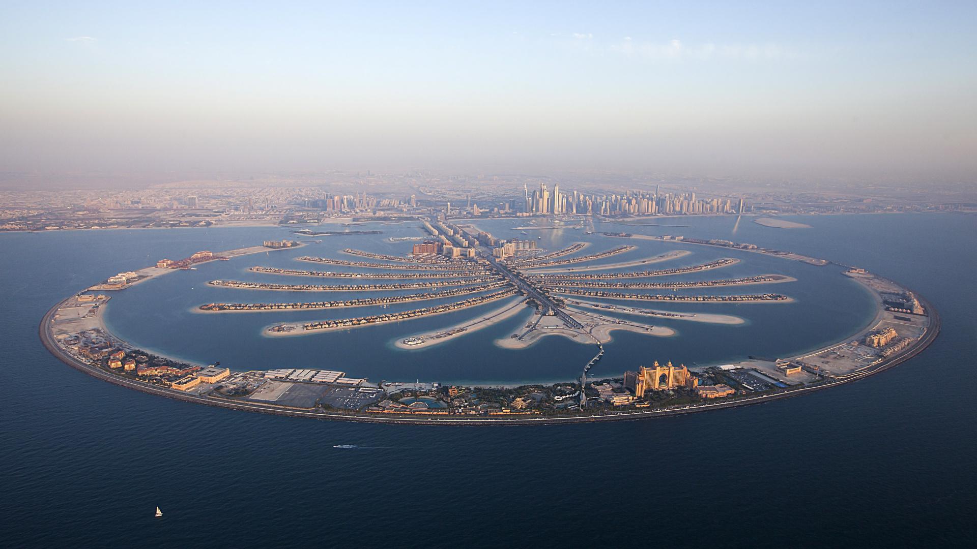 1920x1080 Palm Jumeirah Full HD, HDTV, 1080p 16:9 Wallpaper, HD Palm Jumeirah 1920x1080 Background, Free Image Download