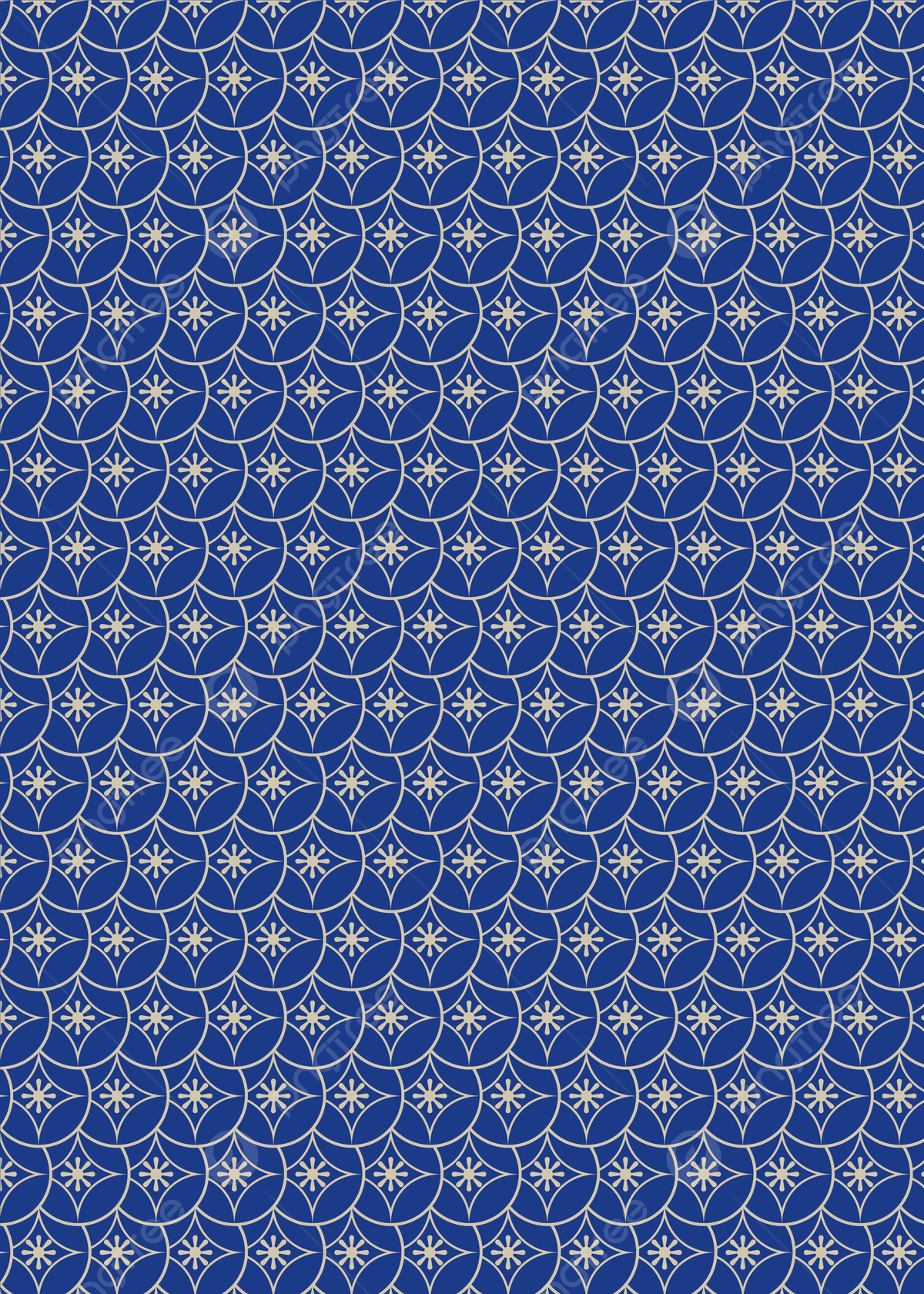 1200x1680 Japanese Dark Blue Vintage Ornament Seamless Wave Pattern Background Wallpaper Image For Free Download