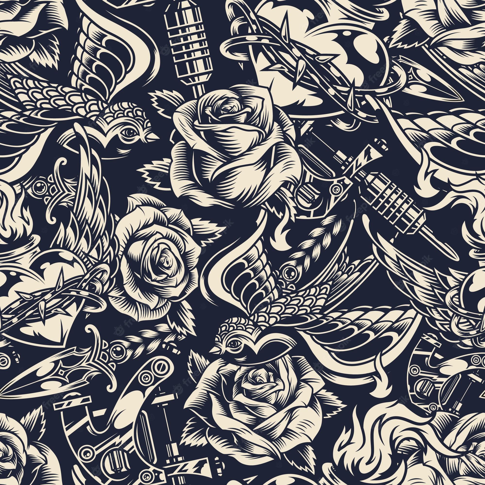 2000x2000 Tattoo Background Image