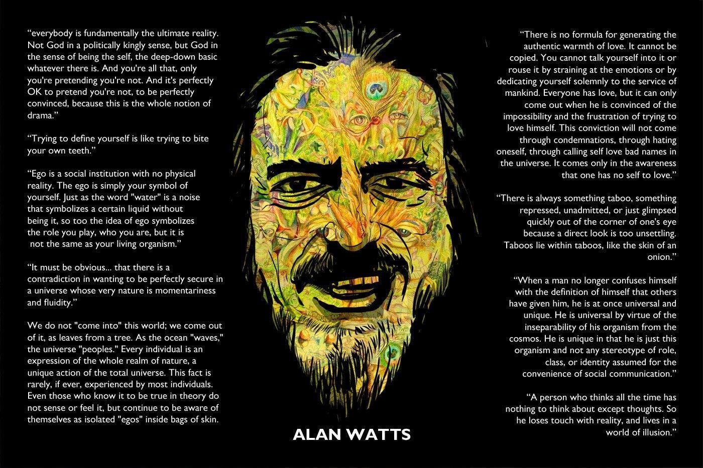 1400x933 I Made This Alan Watts Wallpaper, Thought R Psychonaut Might Like It