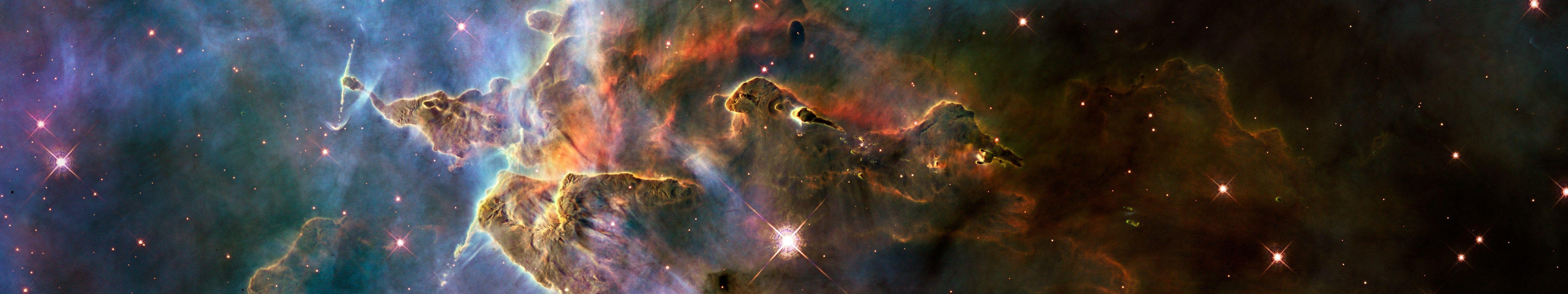 5760x1080 Picture for Desktop: nebula wallpaper, 5760x1080 1002 kB