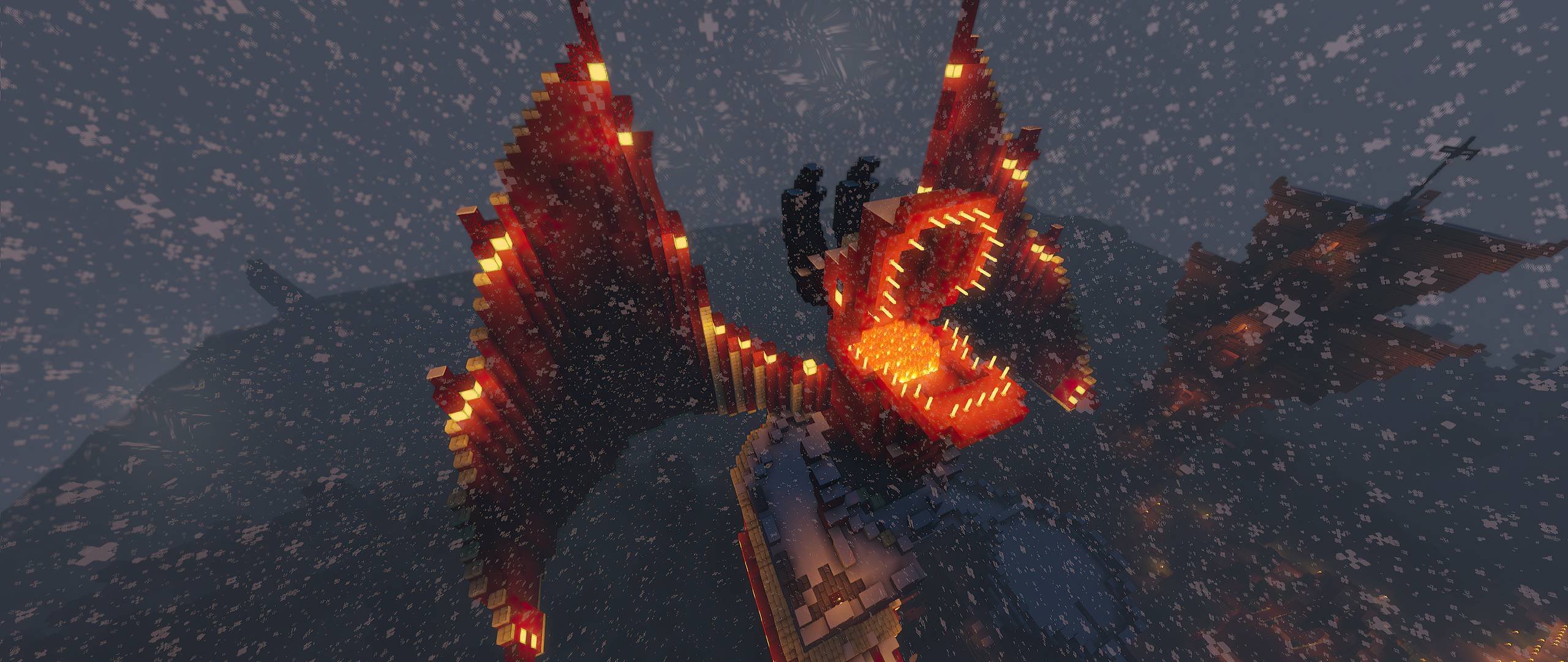 2560x1080 Dragon In Minecraft 4k 2560x1080 Resolution HD 4k Wallpaper, Image, Background, Photo and Picture