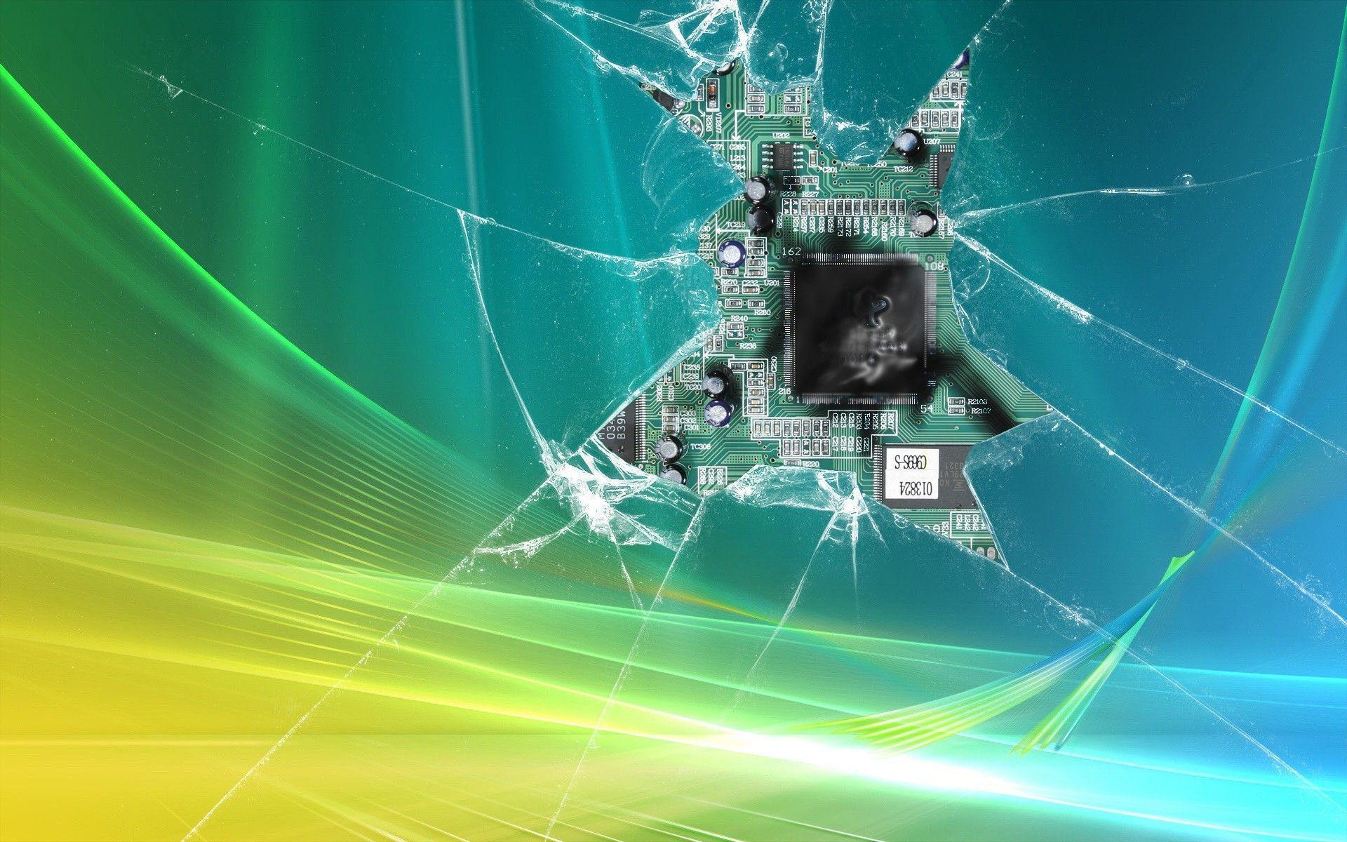 1920x1200 Broken Glass Background