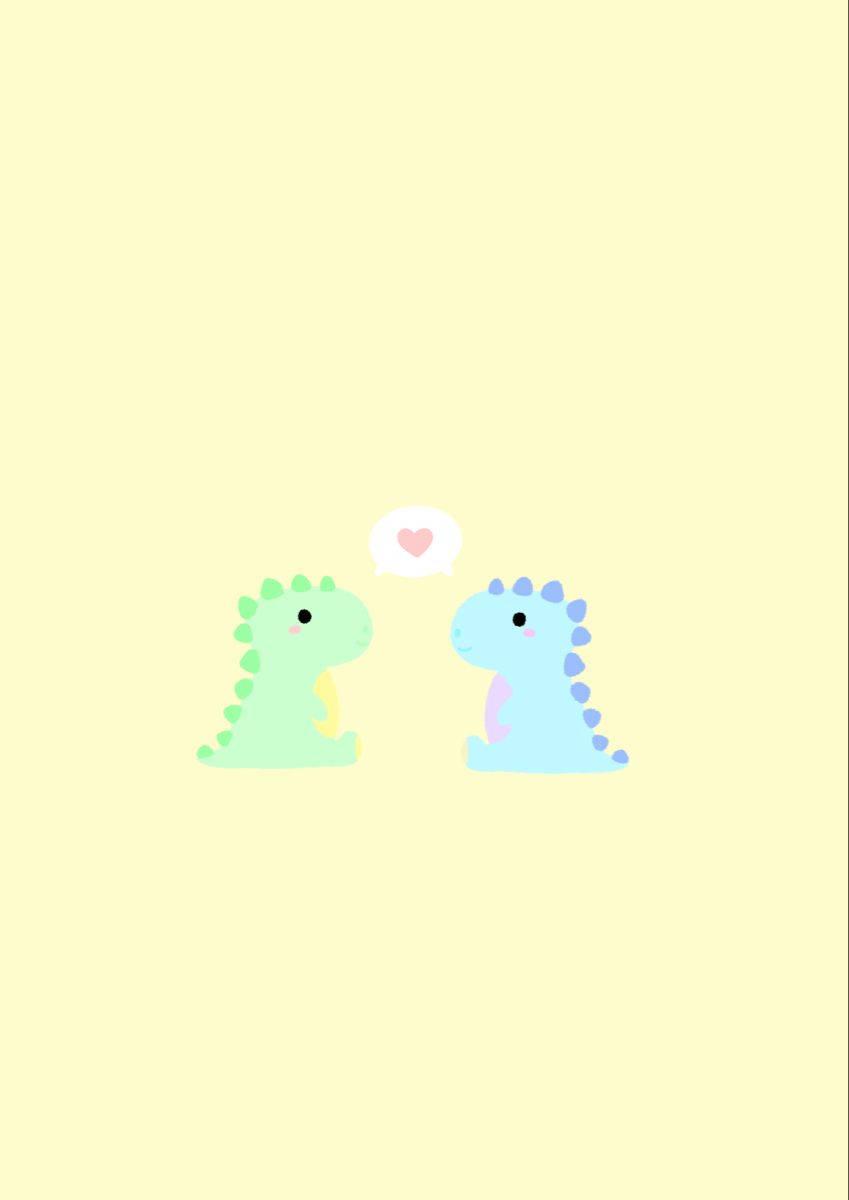 849x1200 Download Cute Dinosaur Phone Green