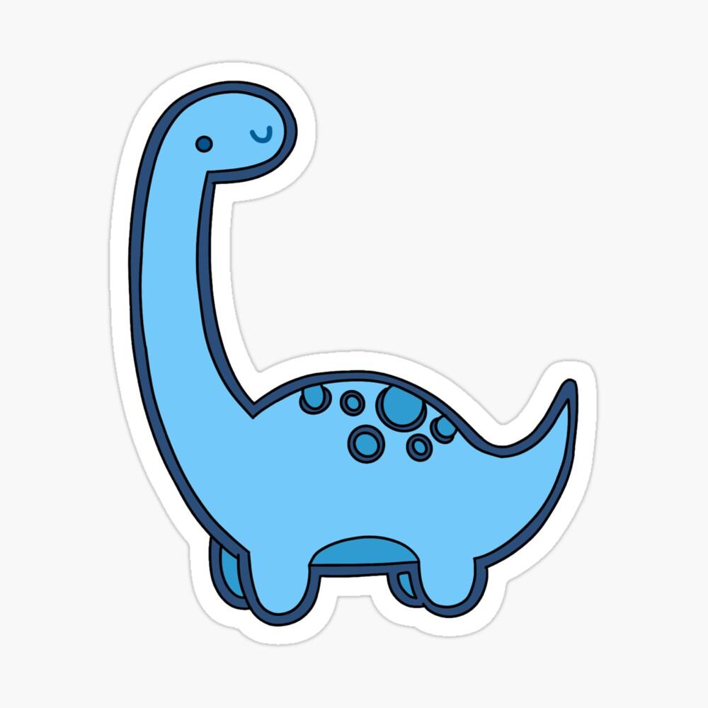 1000x1000 Cute Blue Dino Spiral Notebook