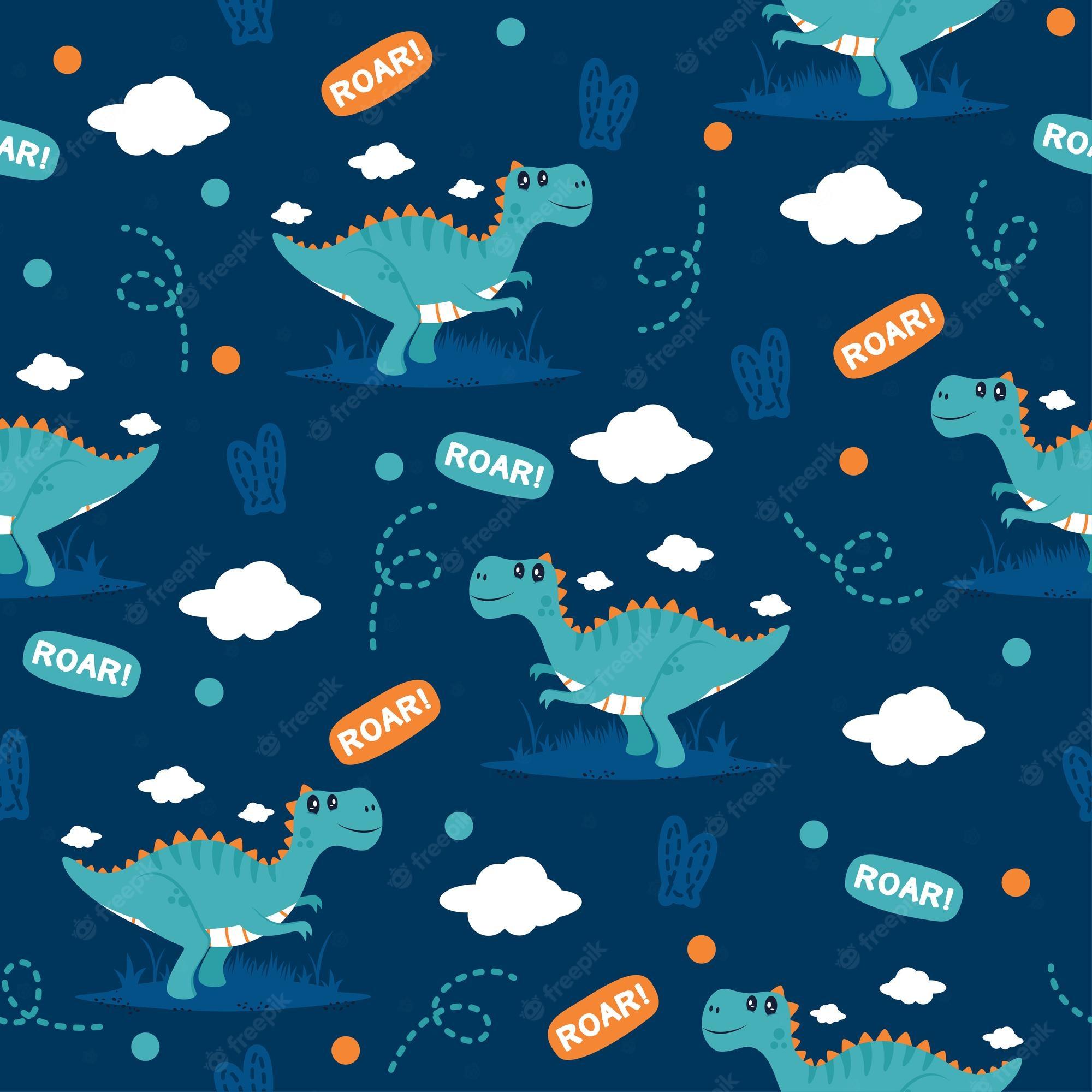 2000x2000 Blue Dinosaur Image