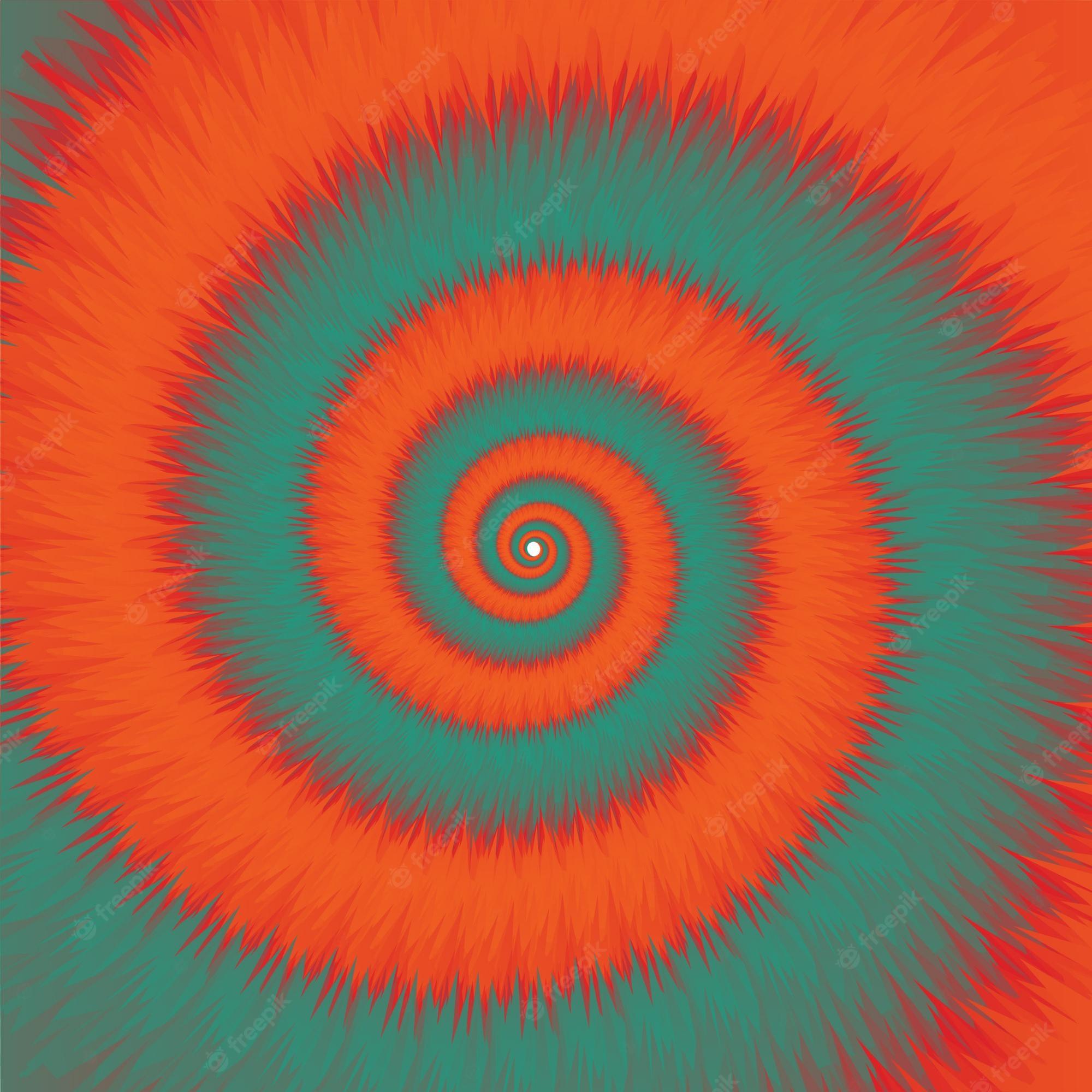 2000x2000 Premium Vector. Orange and green tie dye background design