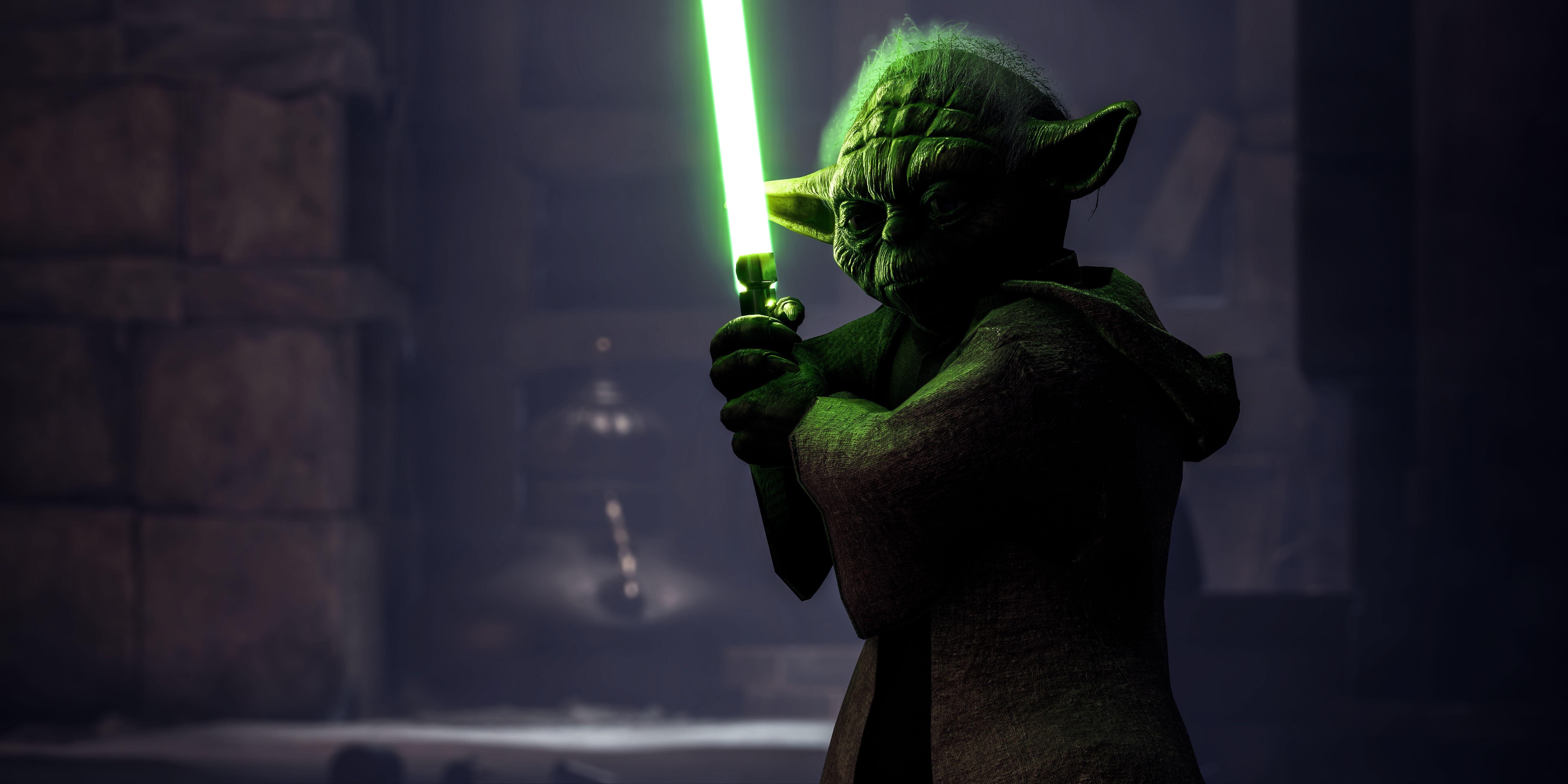 7000x3500 Star Wars Yoda Wallpaper