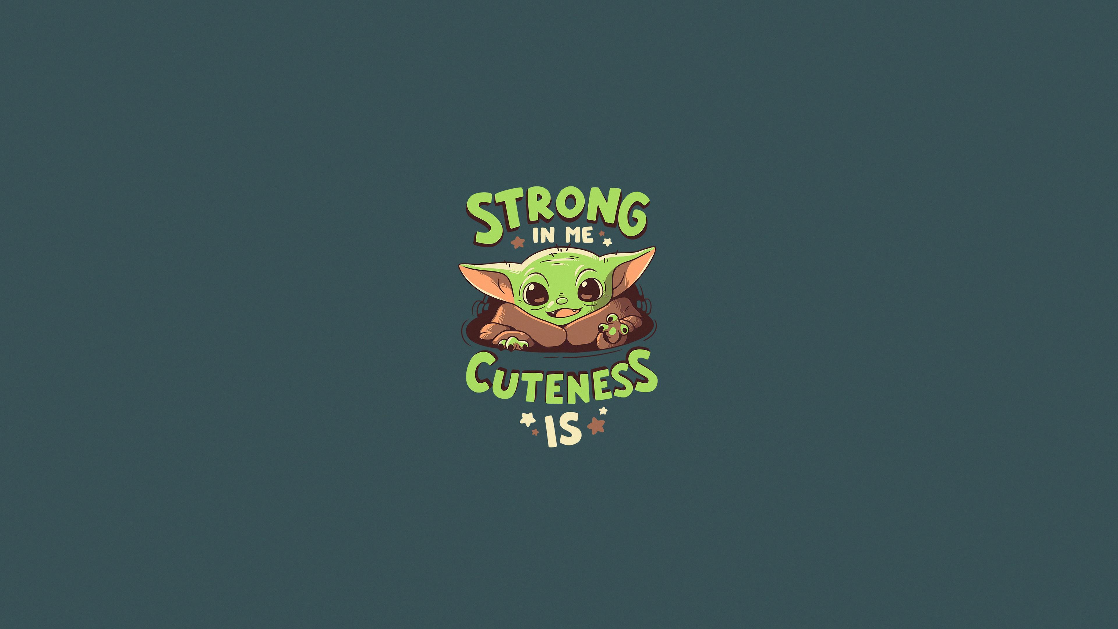 3840x2160 Wallpaper 4k Baby Yoda Minimalism 4k Wallpaper