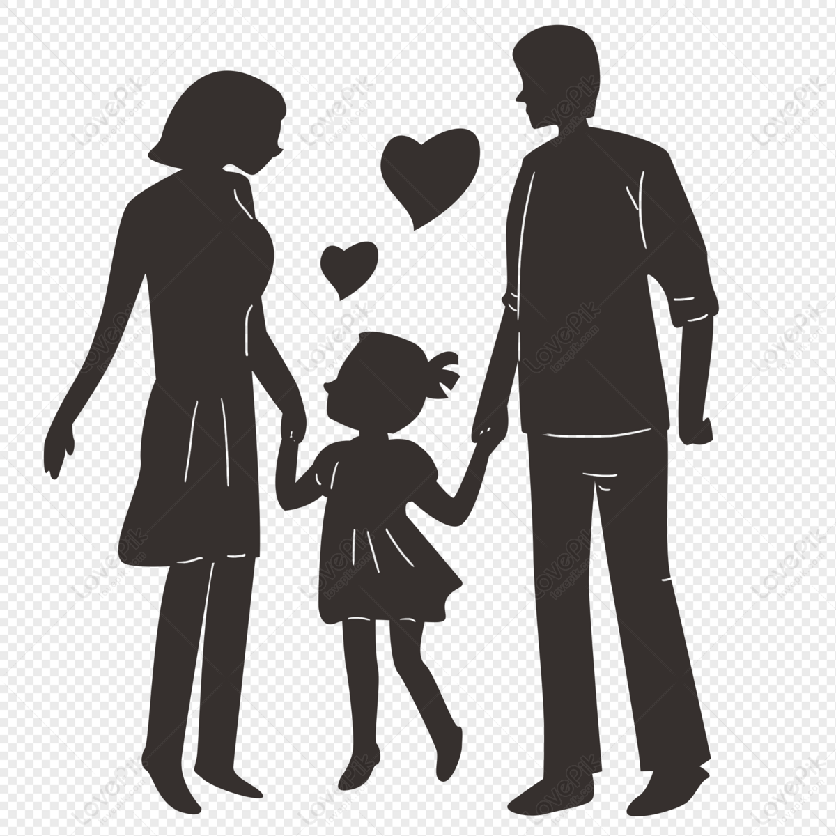 1200x1200 Family Silhouette PNG Image With Transparent Background. Free Download On Lovepik
