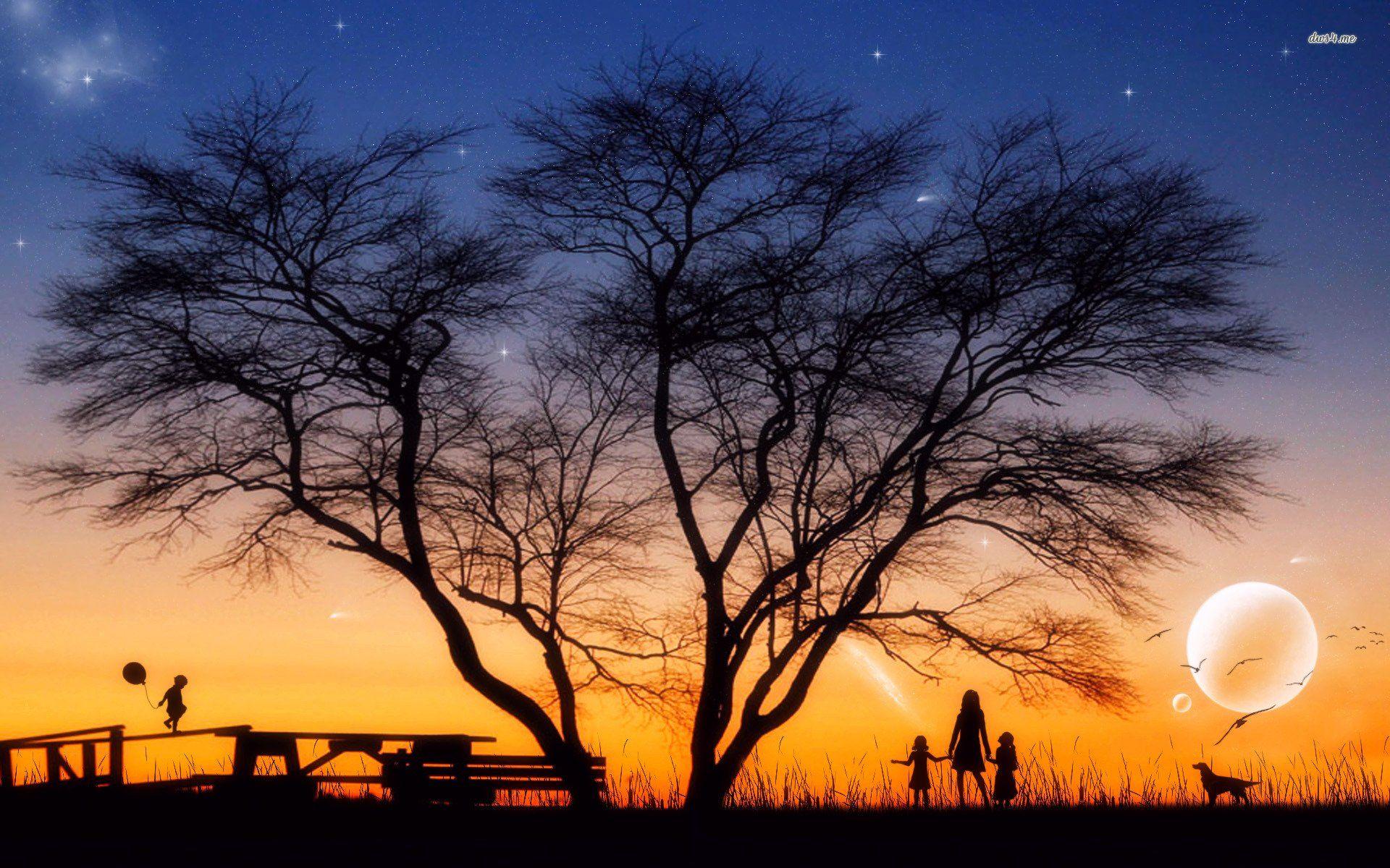 1920x1200 Silhouettes Wallpaper