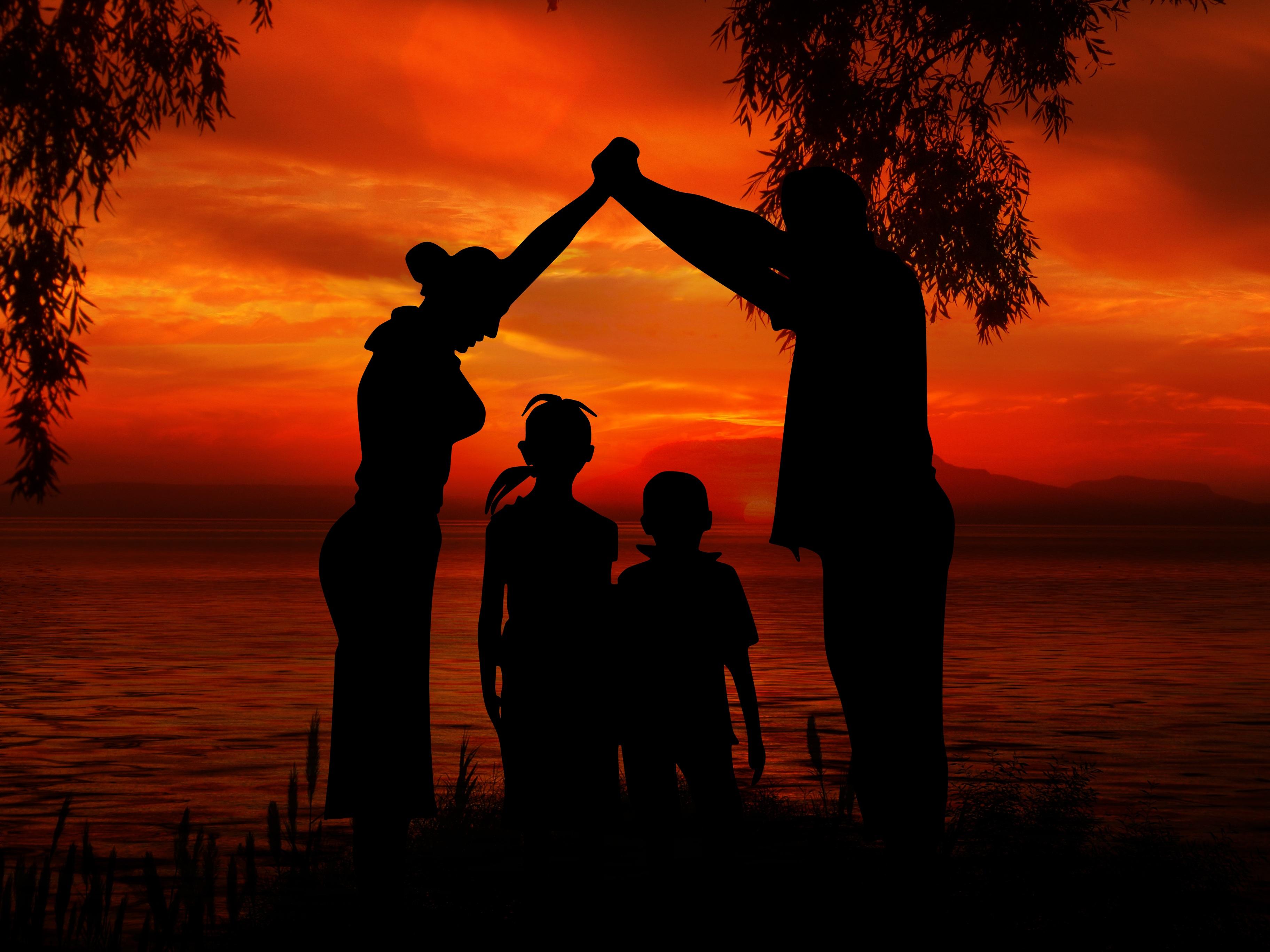 Family Silhouette Wallpapers - Top Free Family Silhouette Backgrounds