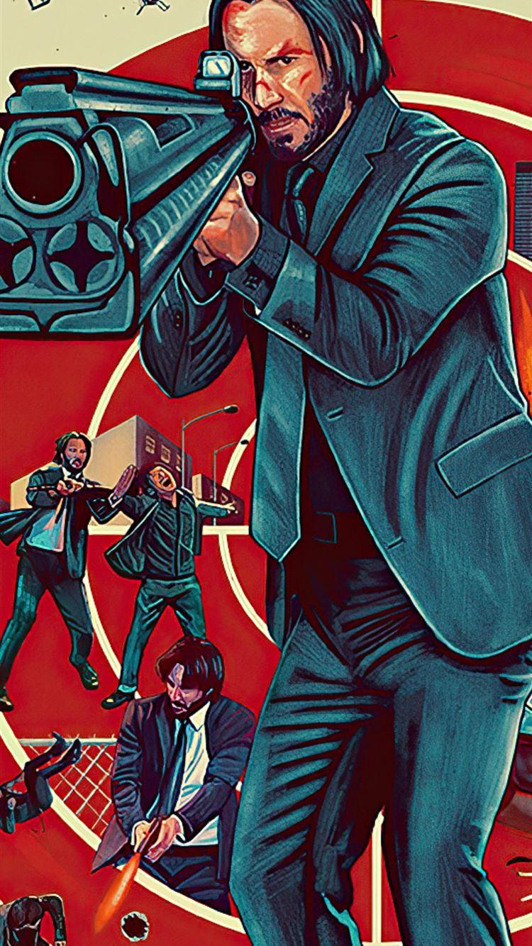 750x1334 john wick dont set him off iPhone 8 Wallpaper Free Download