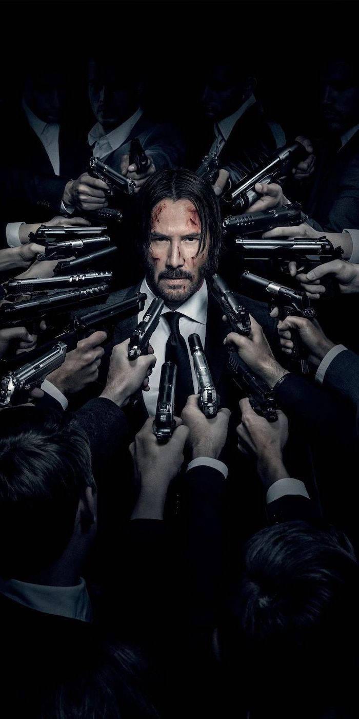 700x1400 Download Men Phone John Wick Wallpaper