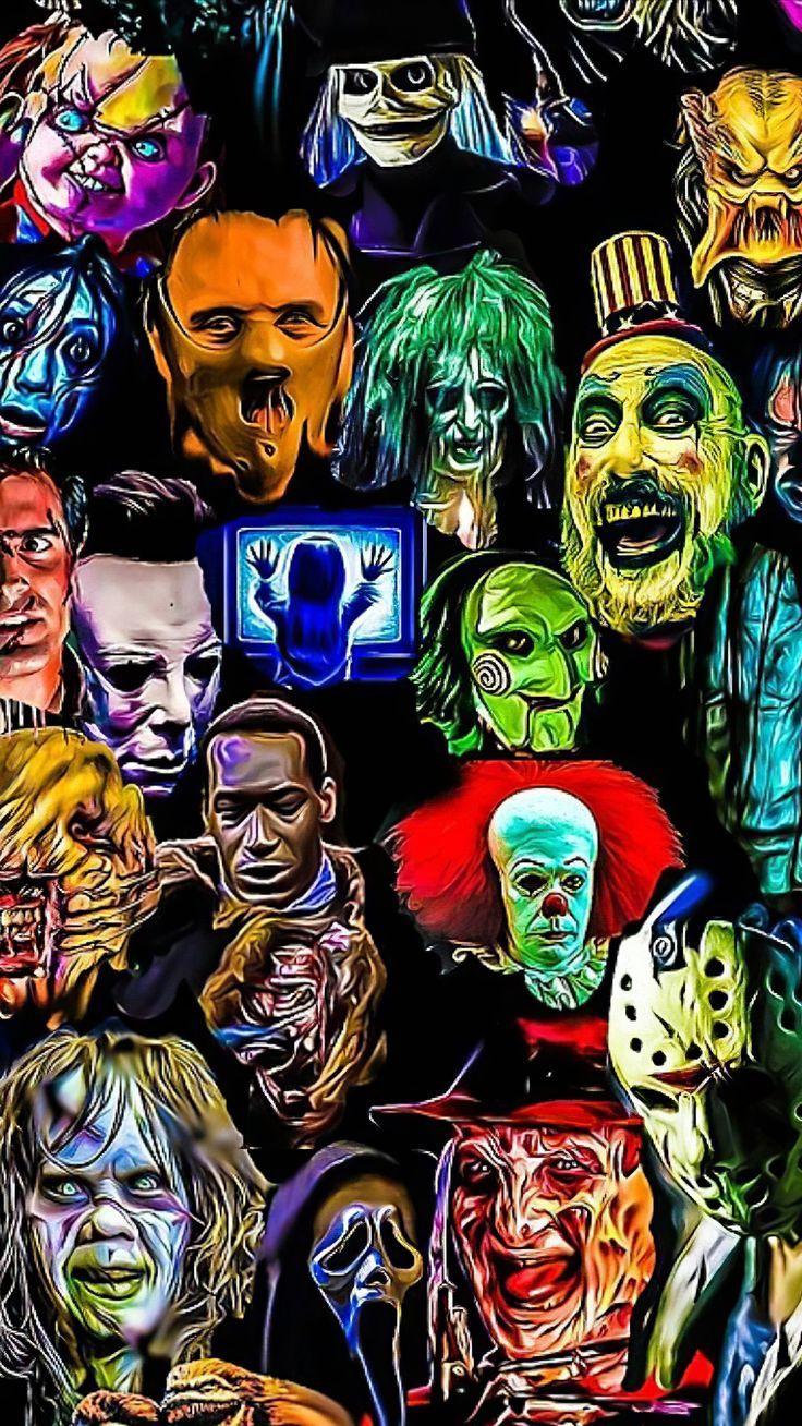 736x1308 Halloween Horror. Cartazes de filmes