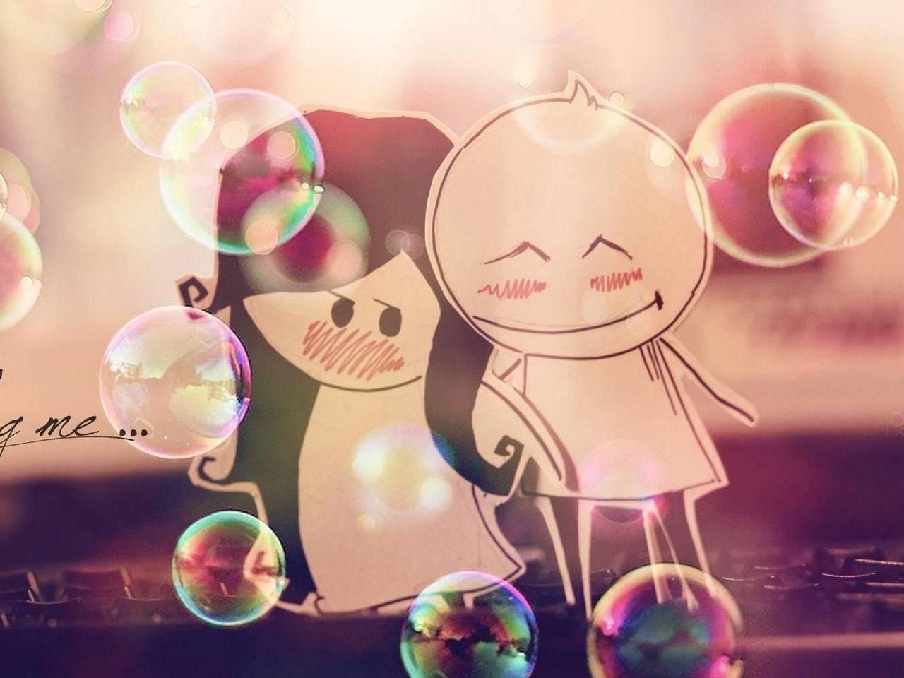 1280x960 Download 1280x960 Wallpaper Valentines Day, Girl, Anime, Romance