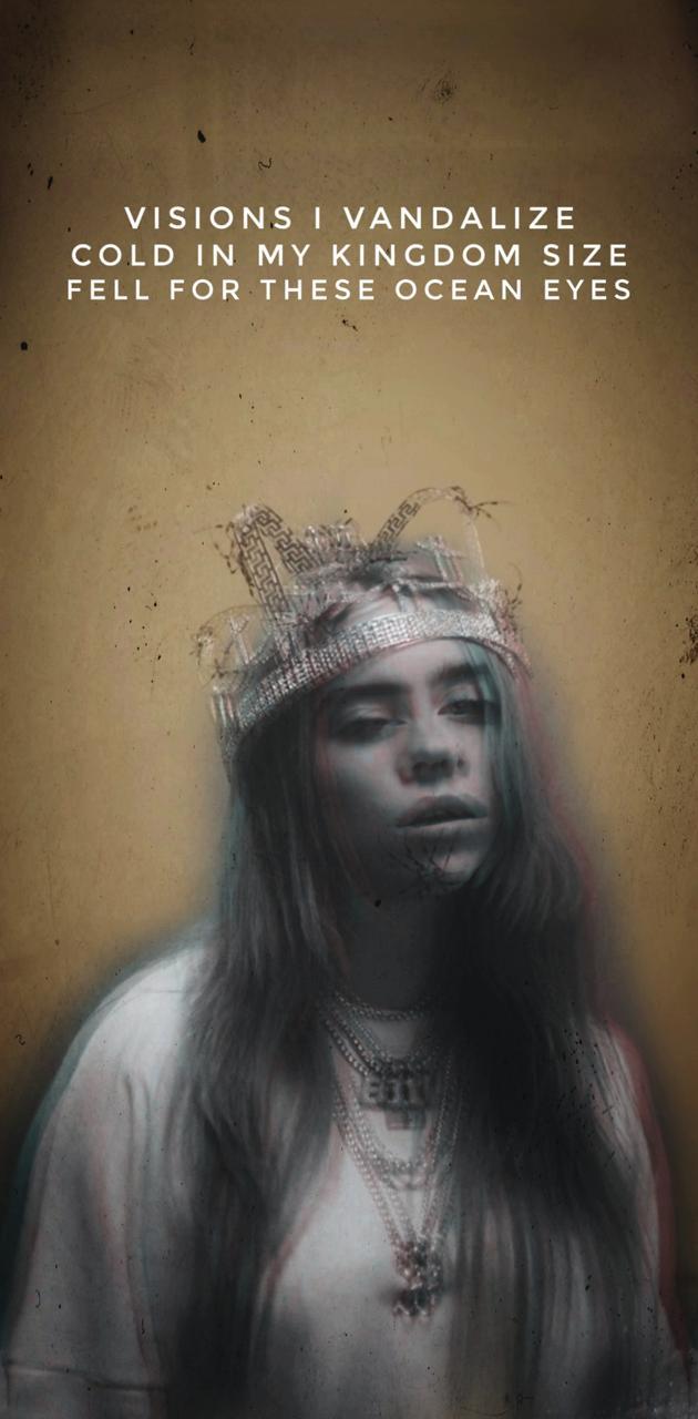 630x1280 Billie Eilish Crown wallpaper