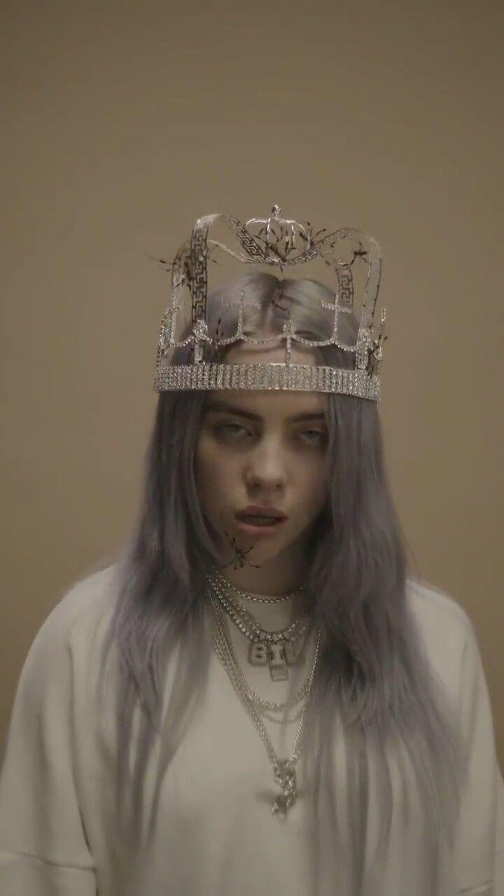 720x1280 Billie Eilish Crown Wallpaper
