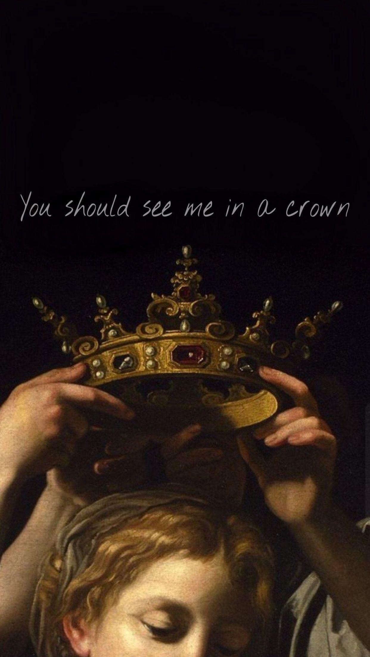 1242x2208 Billie Eillish Lyrics Renaissance Wallpaper. Queen Wallpaper Crown, Queens Wallpaper, IPhone Wallpaper King