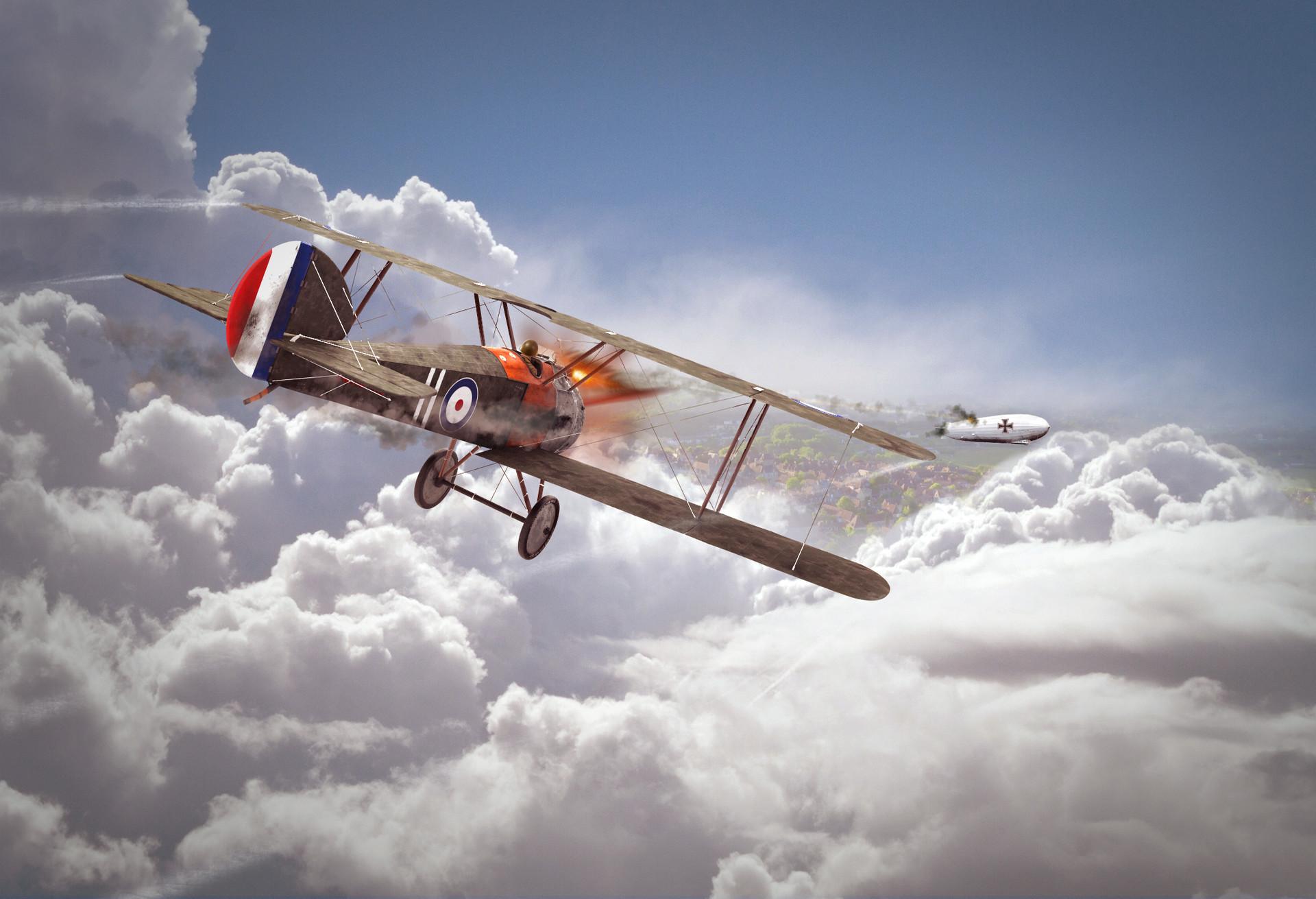 1920x1311 Biplane fighter aircraft