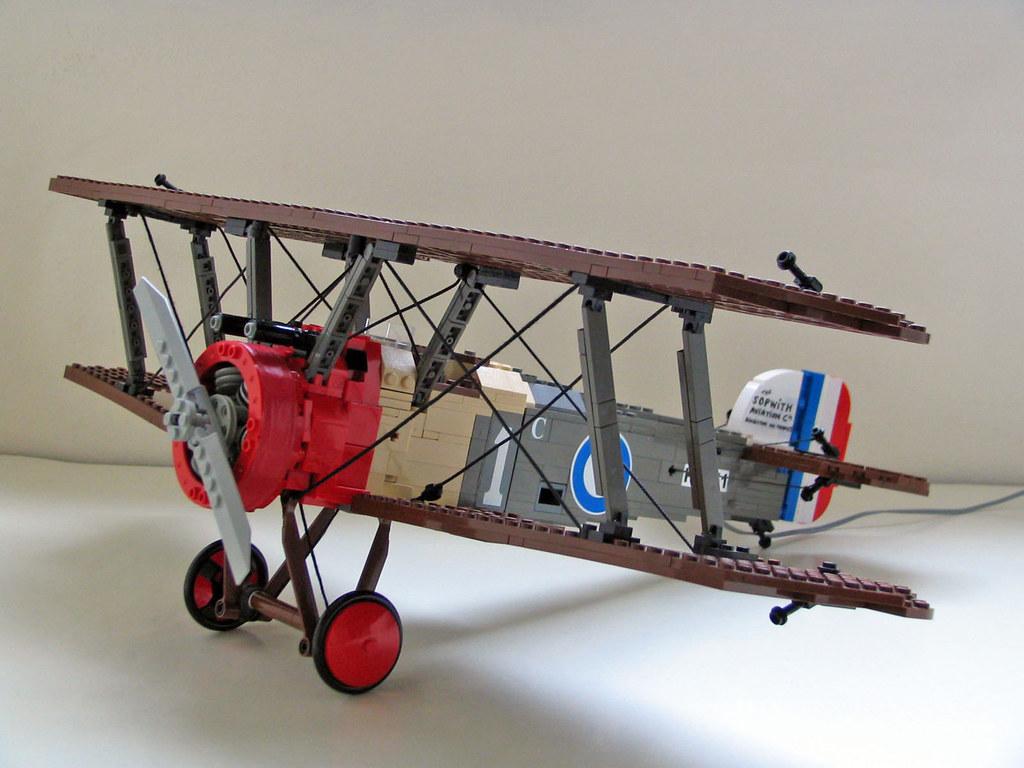1024x768 Sopwith Camel F.1. The fuselage was narrowed from 8 studs t