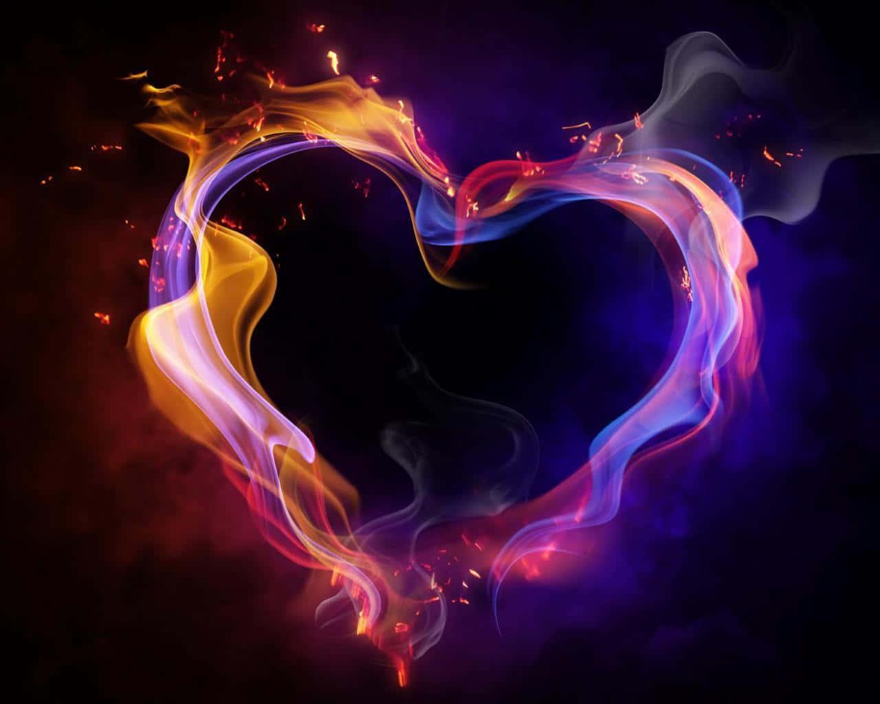 1280x1024 Free Neon Heart Wallpaper Downloads, Neon Heart Wallpaper for FREE