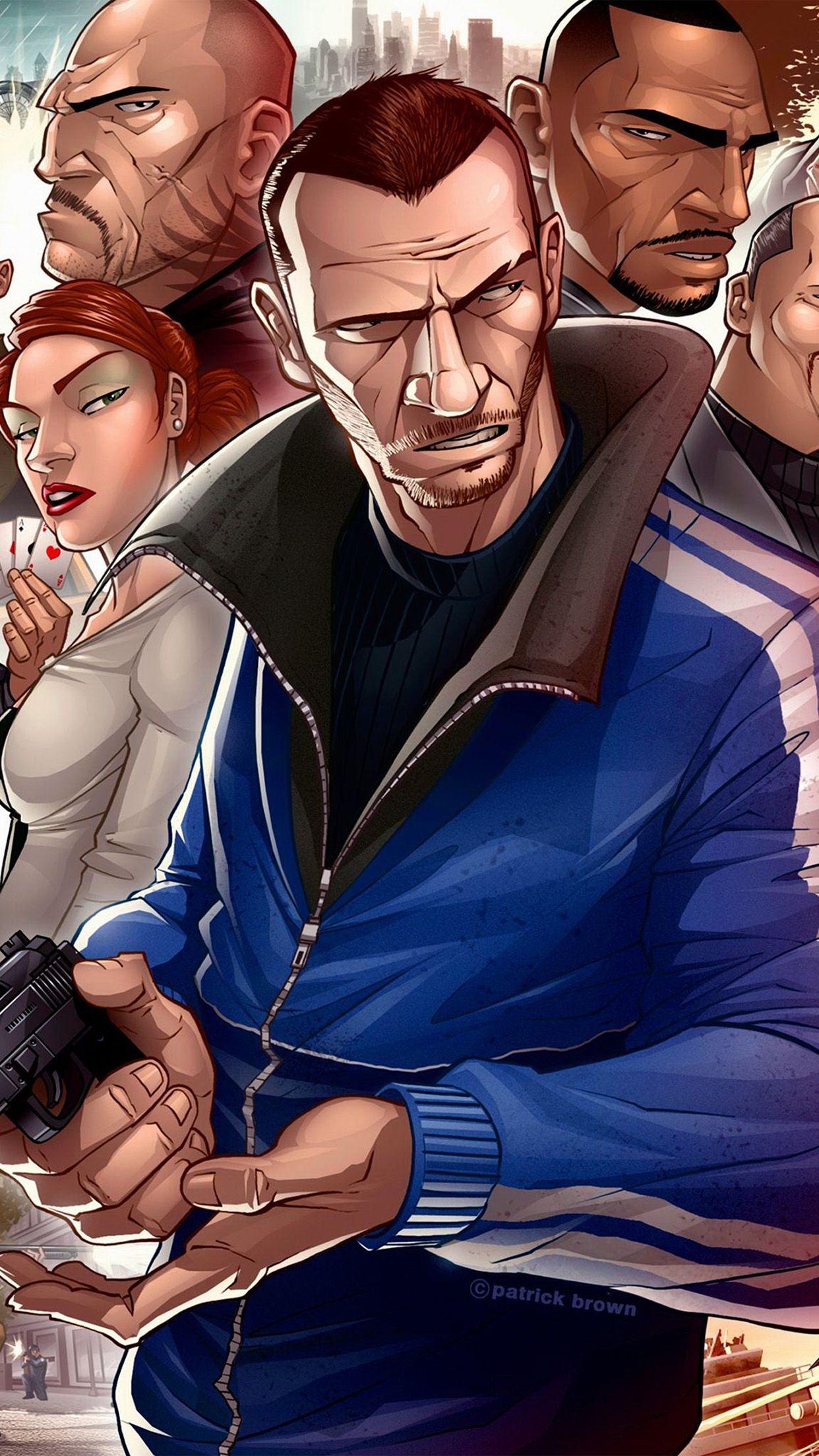 1242x2208 iPhone7 wallpaper. gta game art